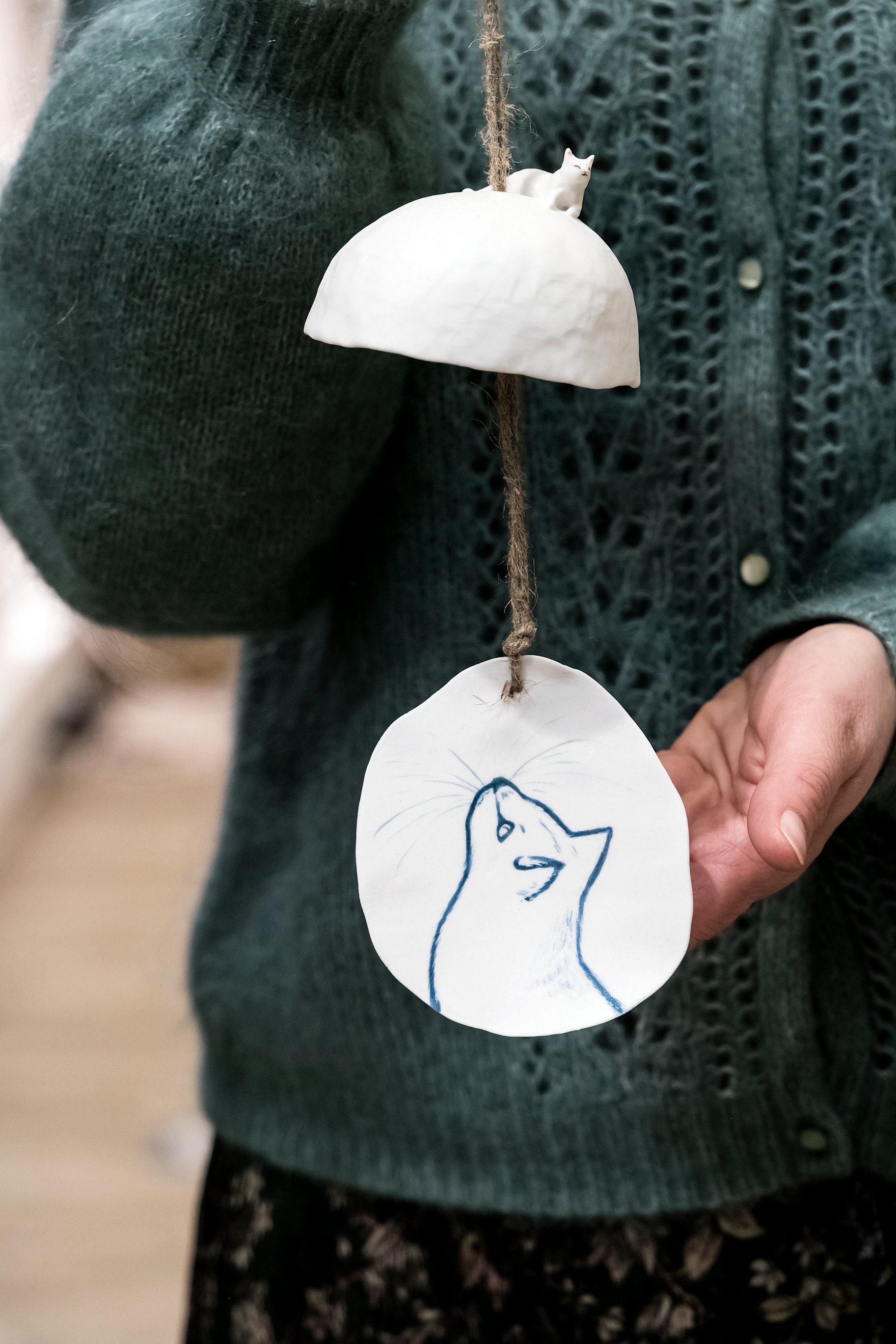 Furin en porcelaine - 68€