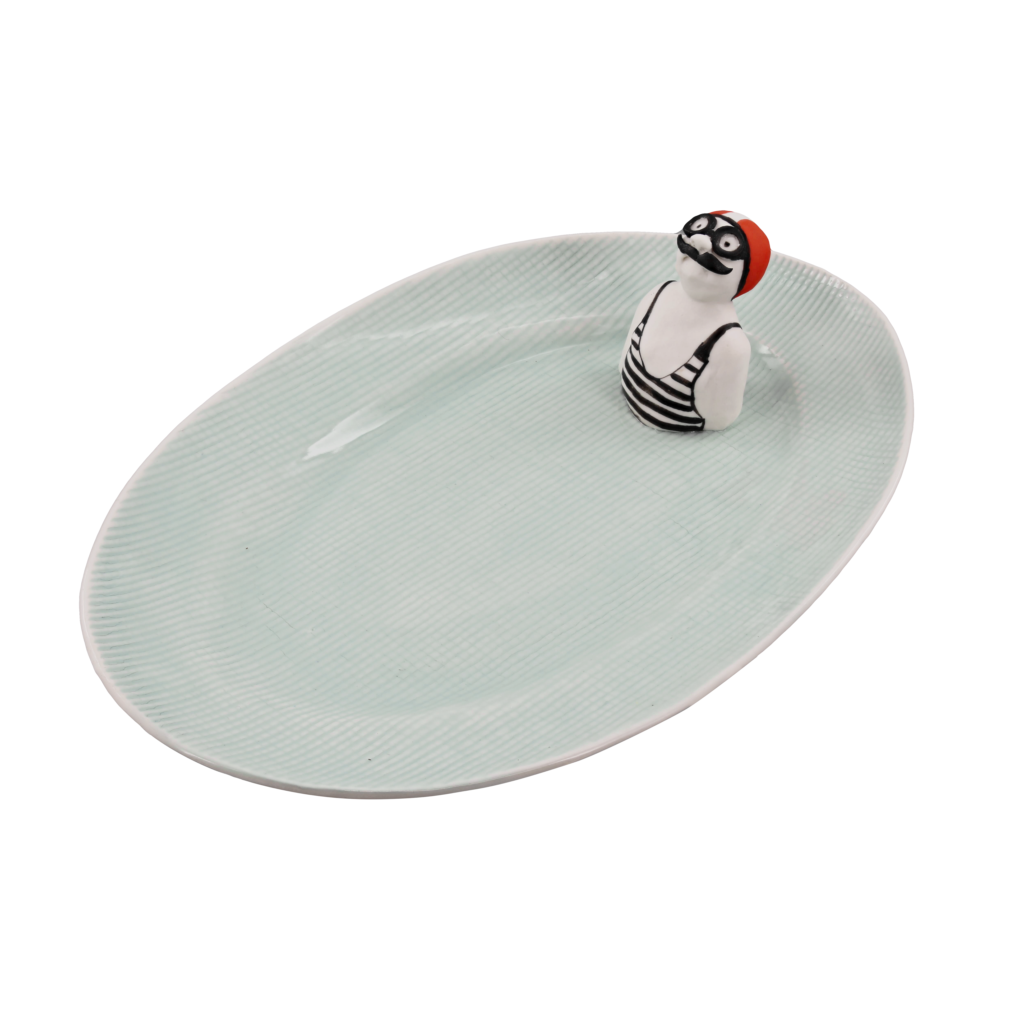 Plat "Baigneur" Ovale en porcelaine - 135€