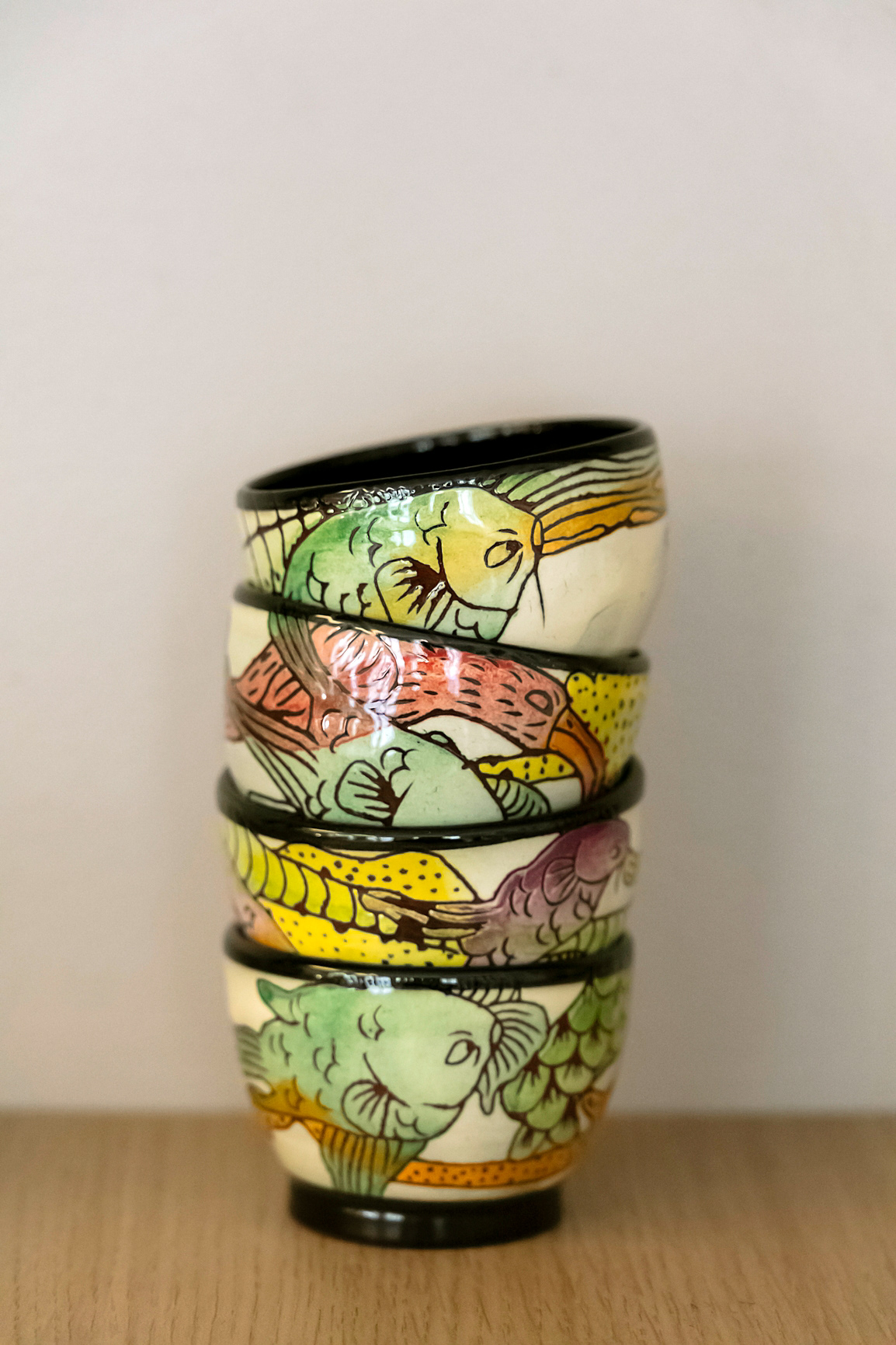 Petit Gobelet "Pareidolie" en terre vernissée - 22€