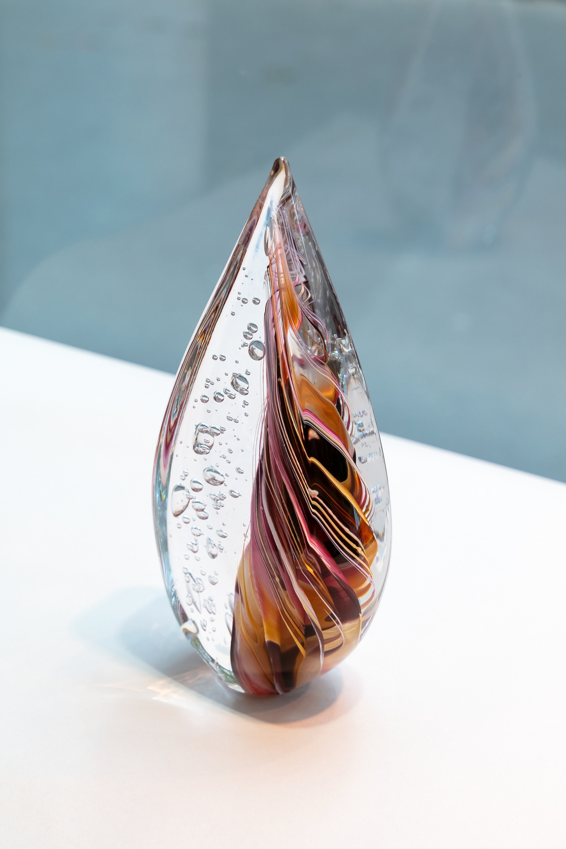 Sculpture "Flamme" en verre - 560€