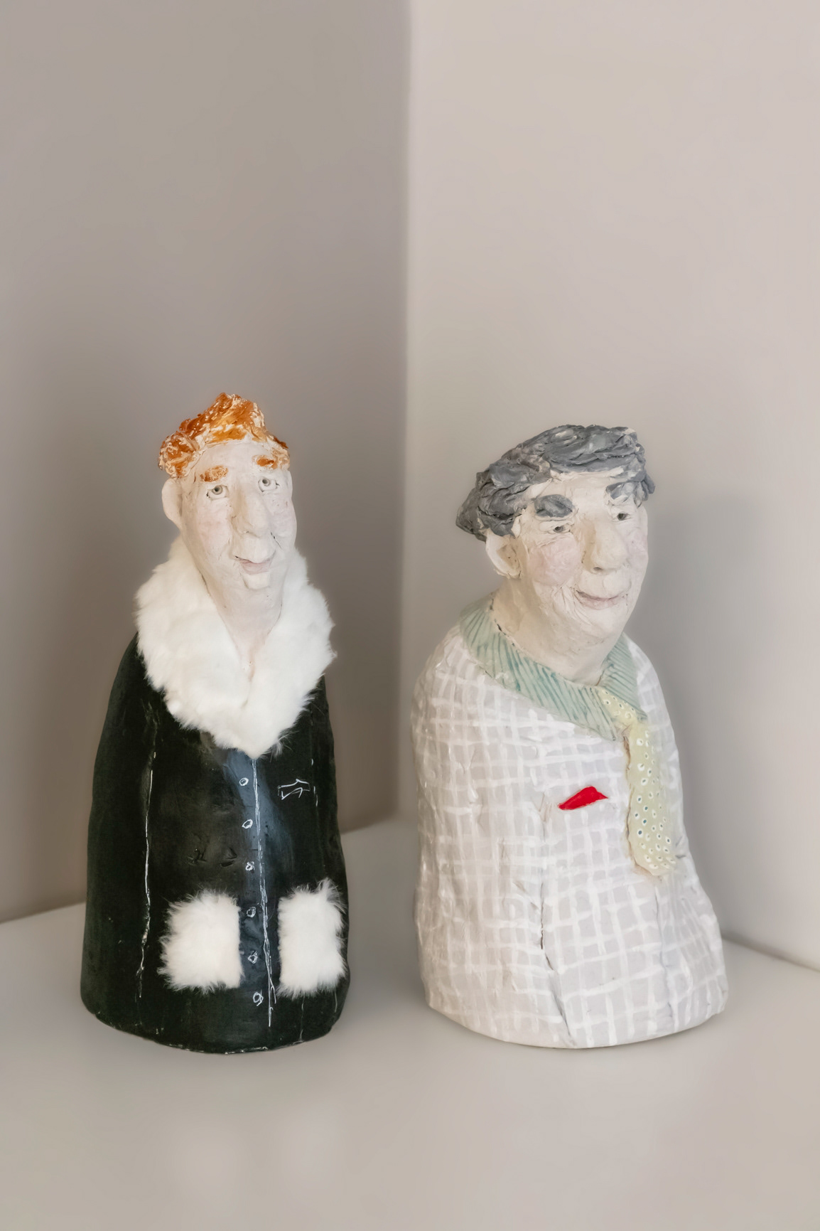 Sculpture "L'Élégance selon moi" en grès 1200€ - Sculpture "Julien" en grès 1200€