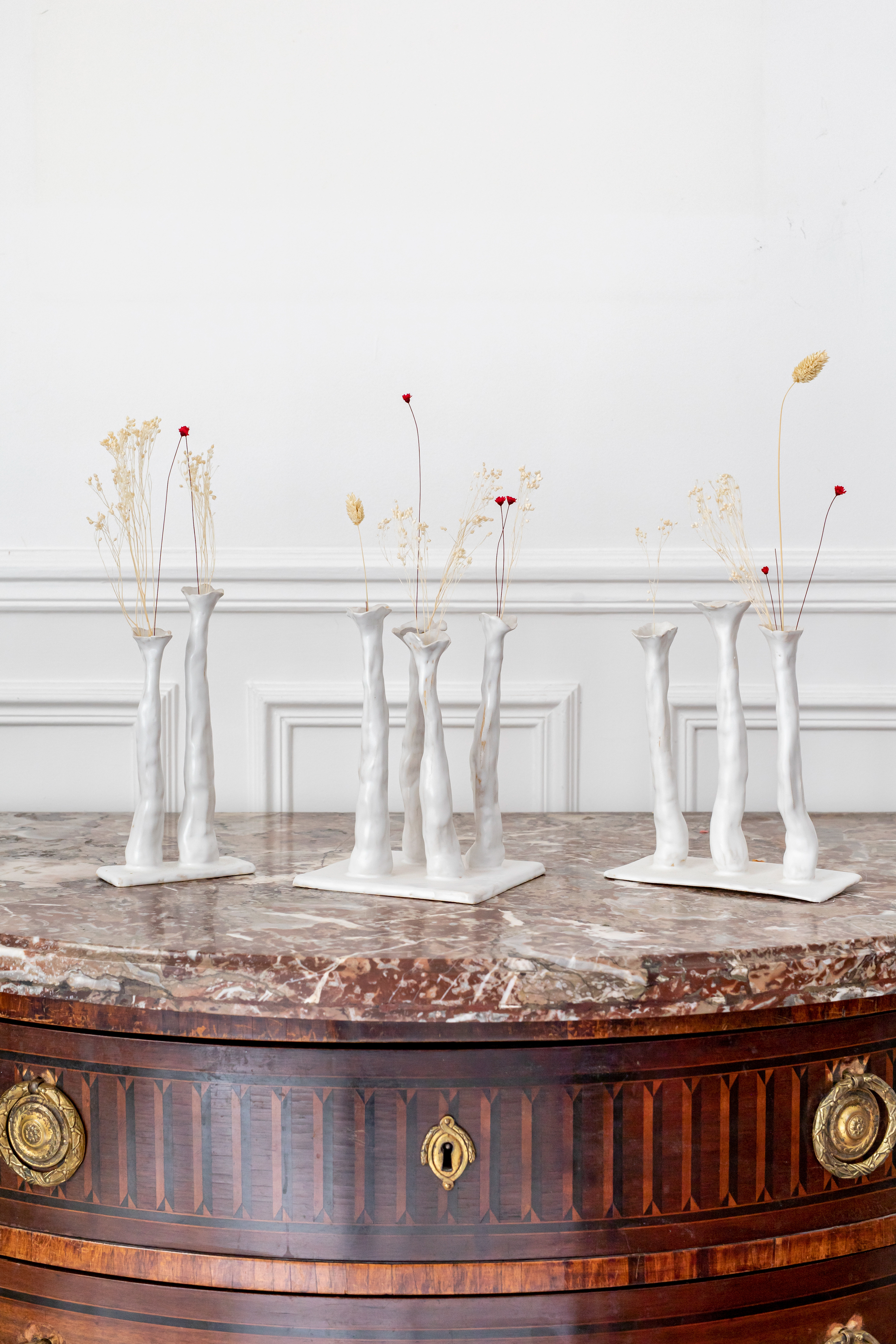 Soliflores en grès - 99€ - 160€ - 270€