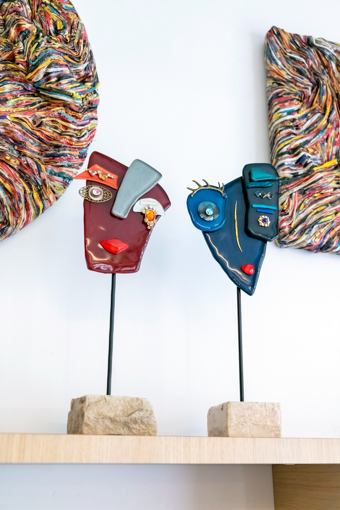 Sculpture "Lune" 650€ - Sculpture "Trésor" 650€