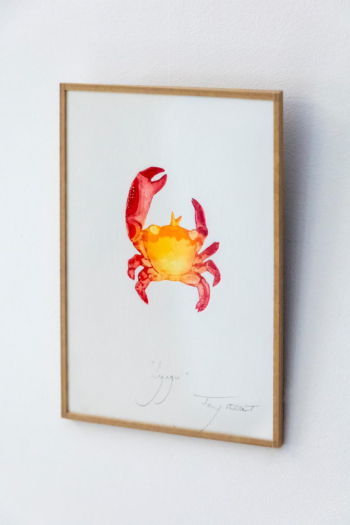 Gravure crabe 12 x 17 cm - 40€