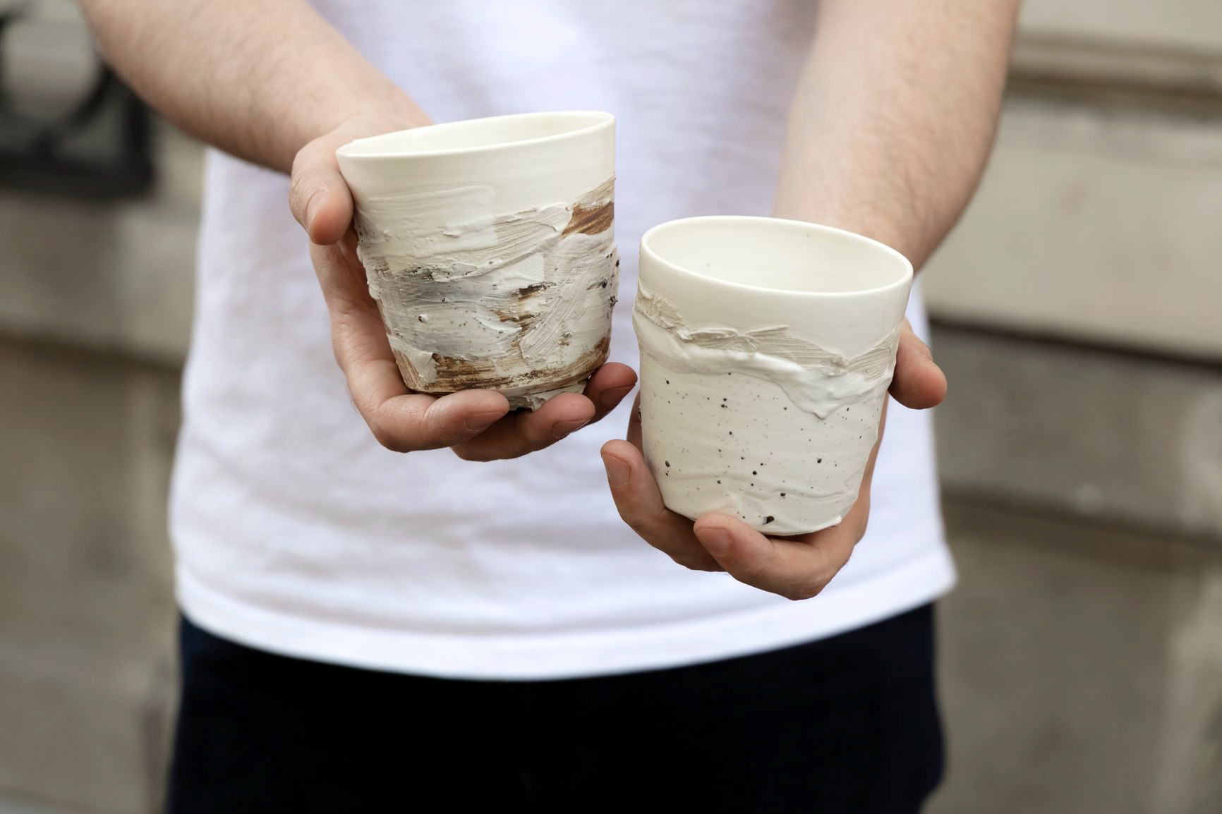 Tasse maxi gourmande en porcelaine et paper clay - 60€