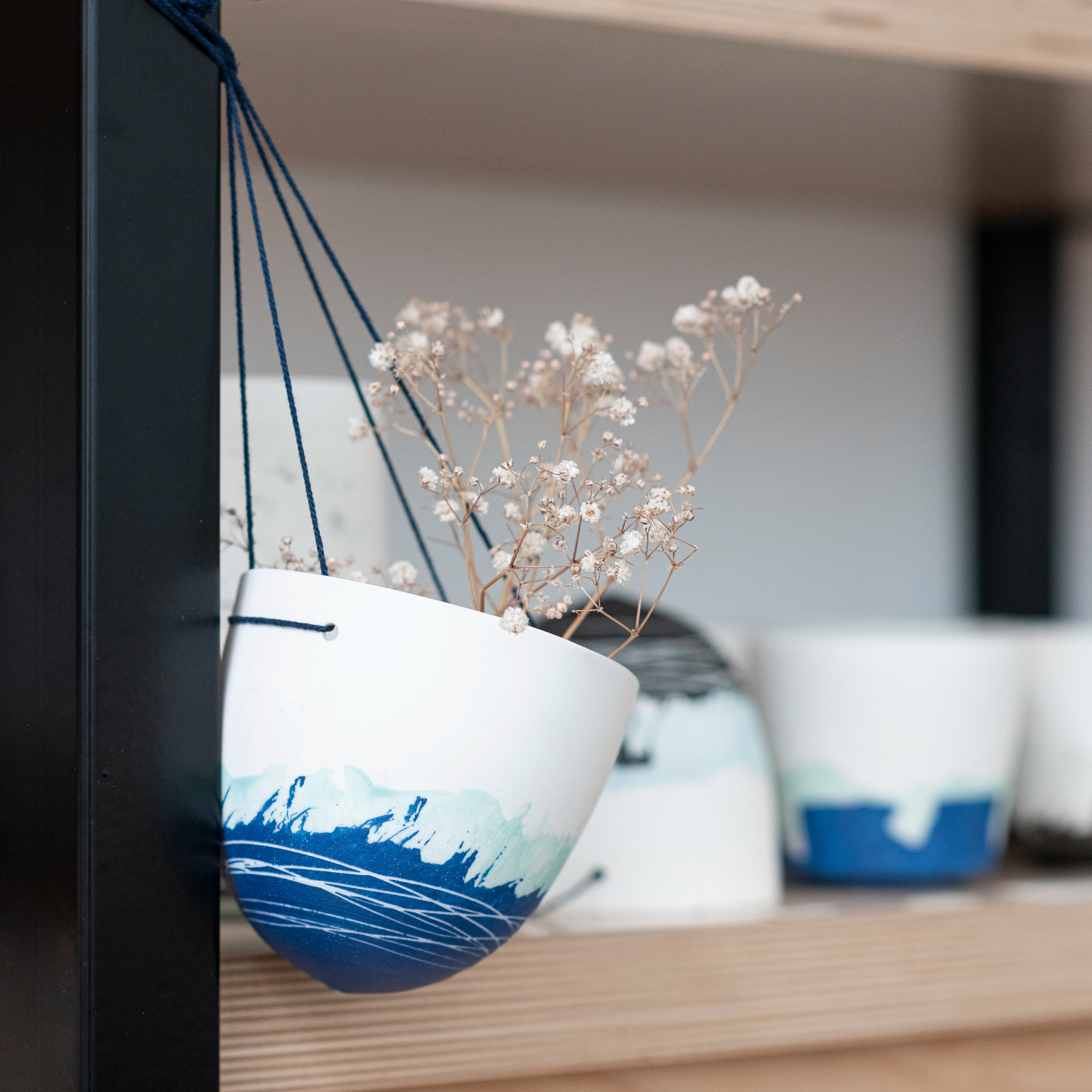 Suspension pour plante en porcelaine - 39€