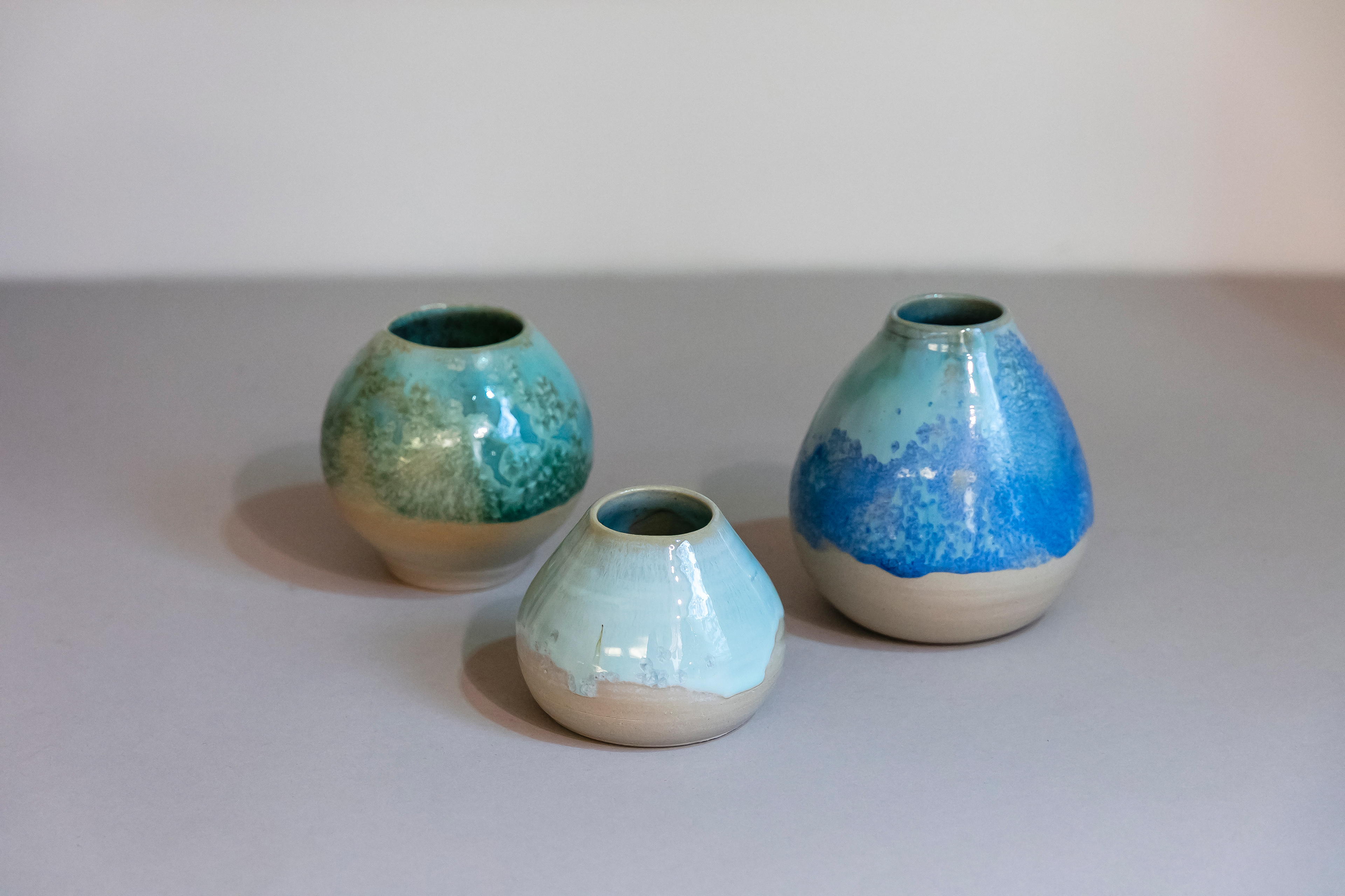 Soliflore en céramique cristallisée - 28€ et 38€