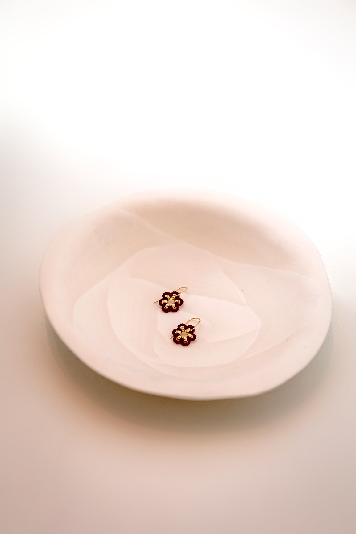 BO "pastilles" en fil de coton et métal gold filled 14ct - 42€€