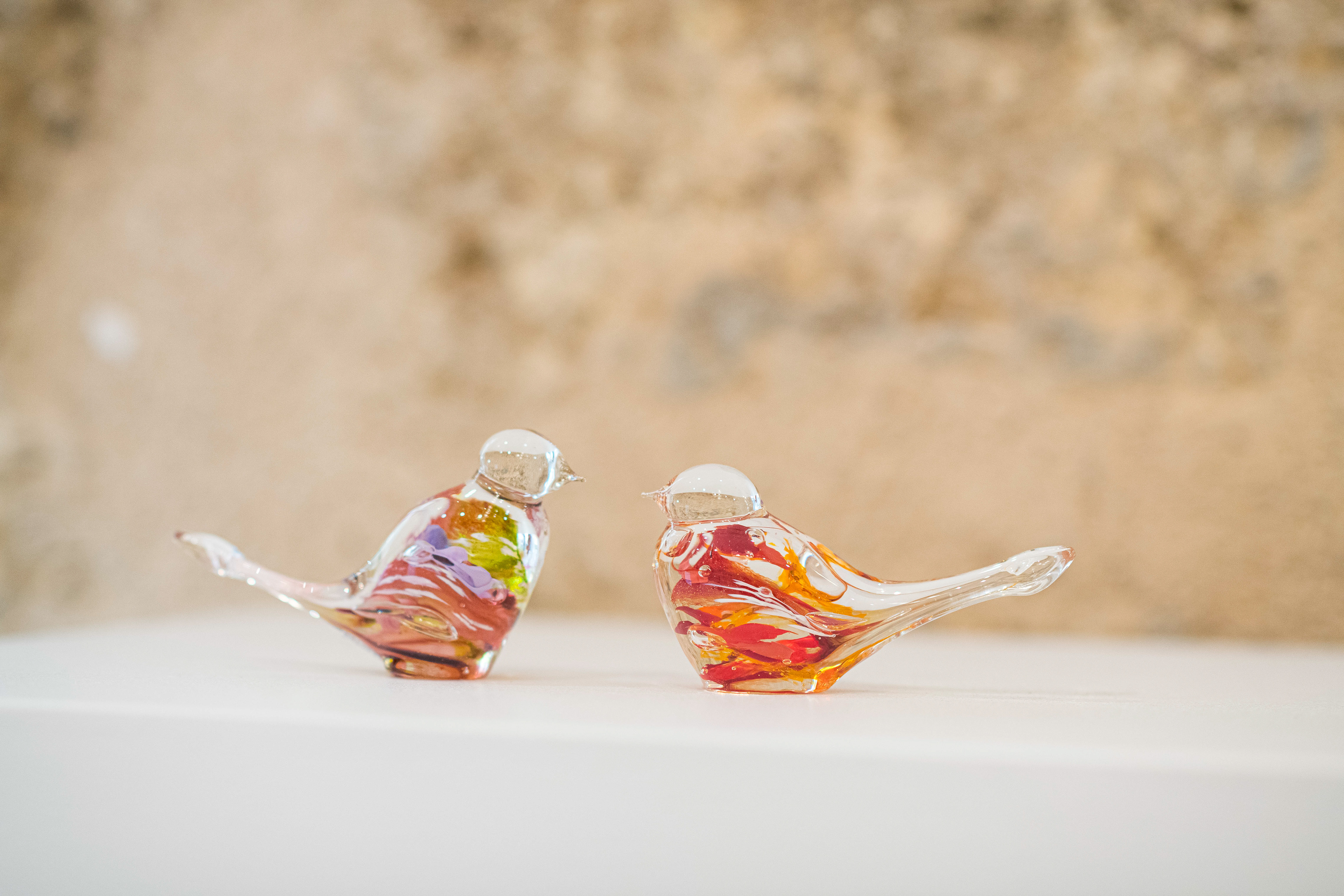 Oiseau en verre soufflé - 26€