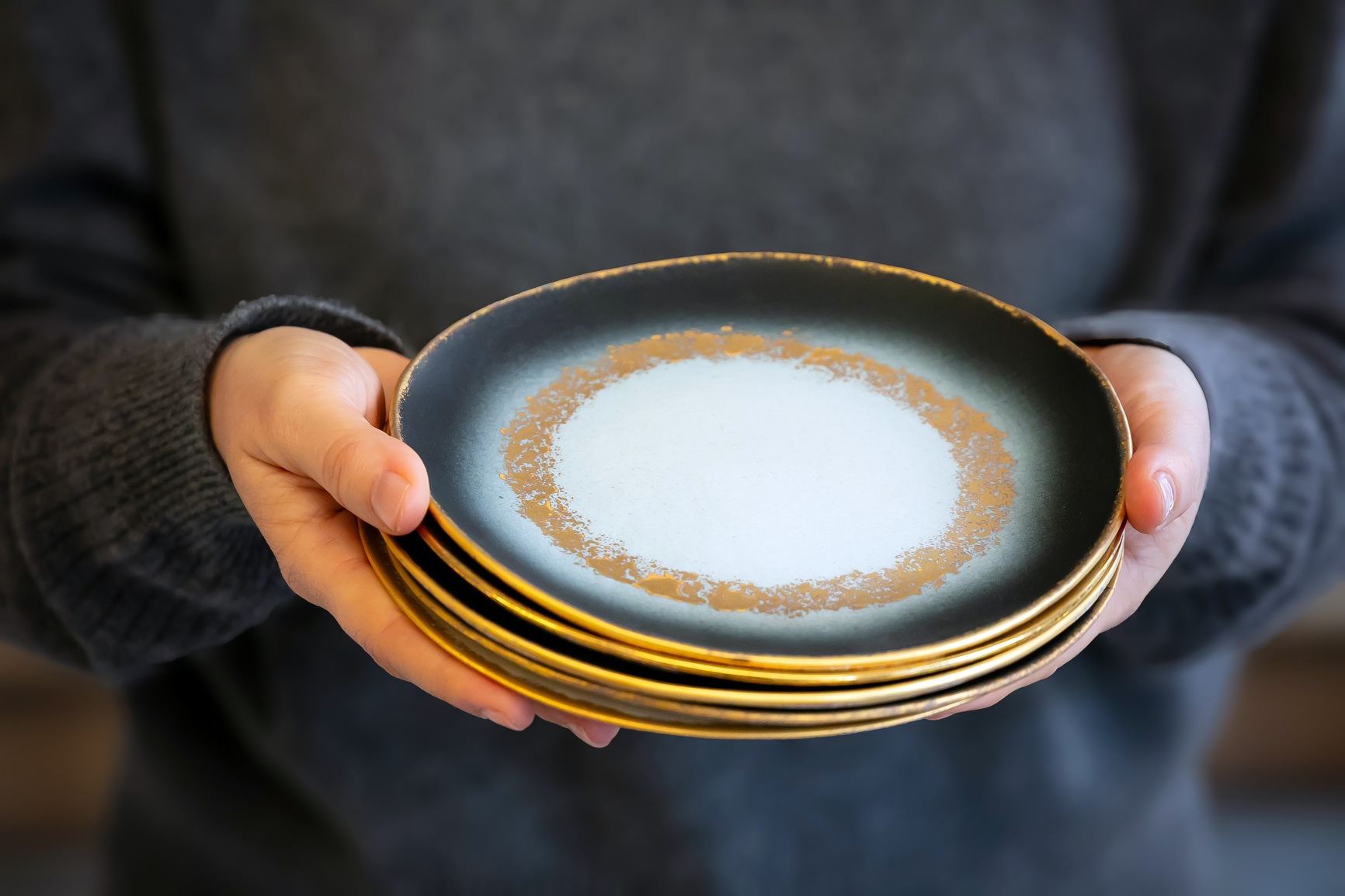 Assiette à dessert en porcelaine - 45€