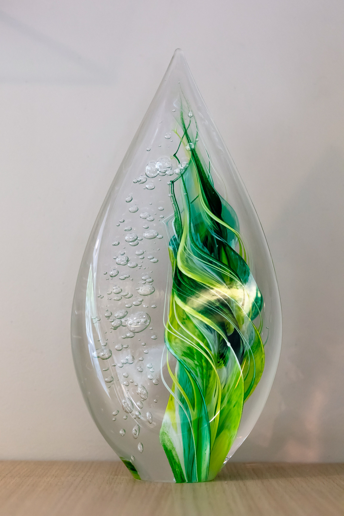 Sculpture flamme en verre - 560€