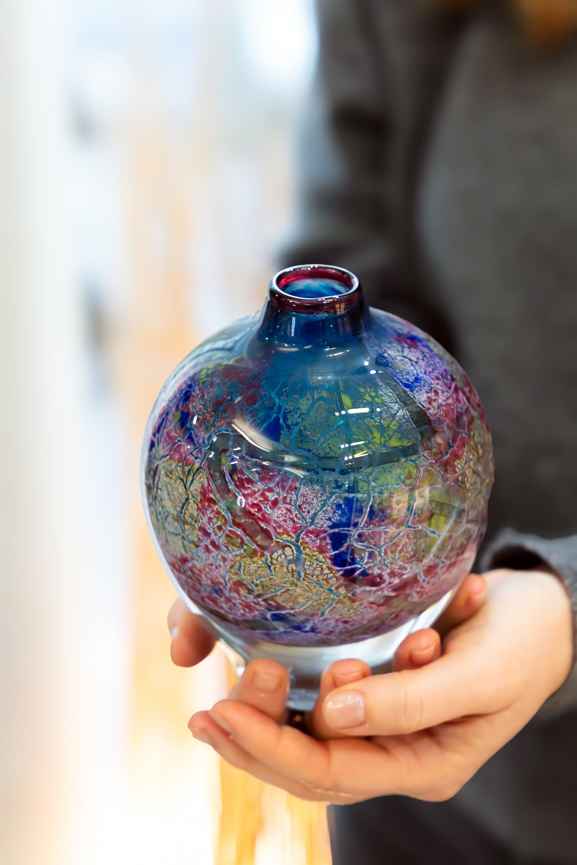 Vase craquelé en verre - 320€