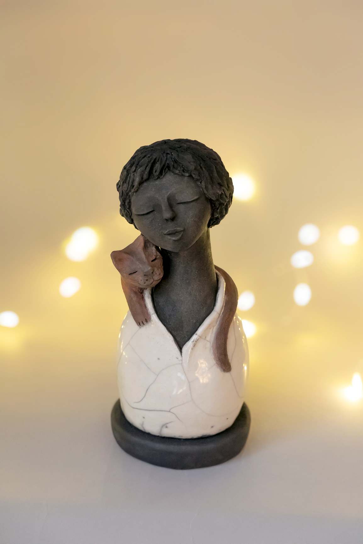 Sculpture en raku - Vendue 