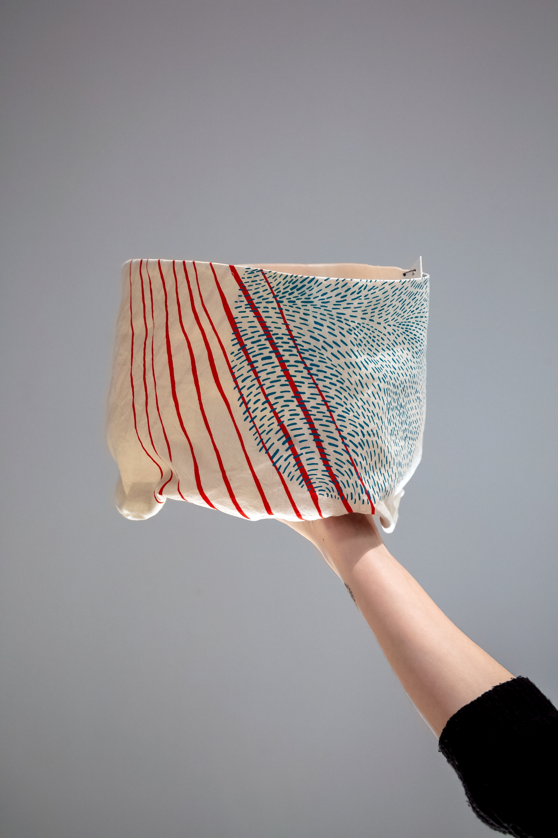 panière en coton sérigraphié - 45€