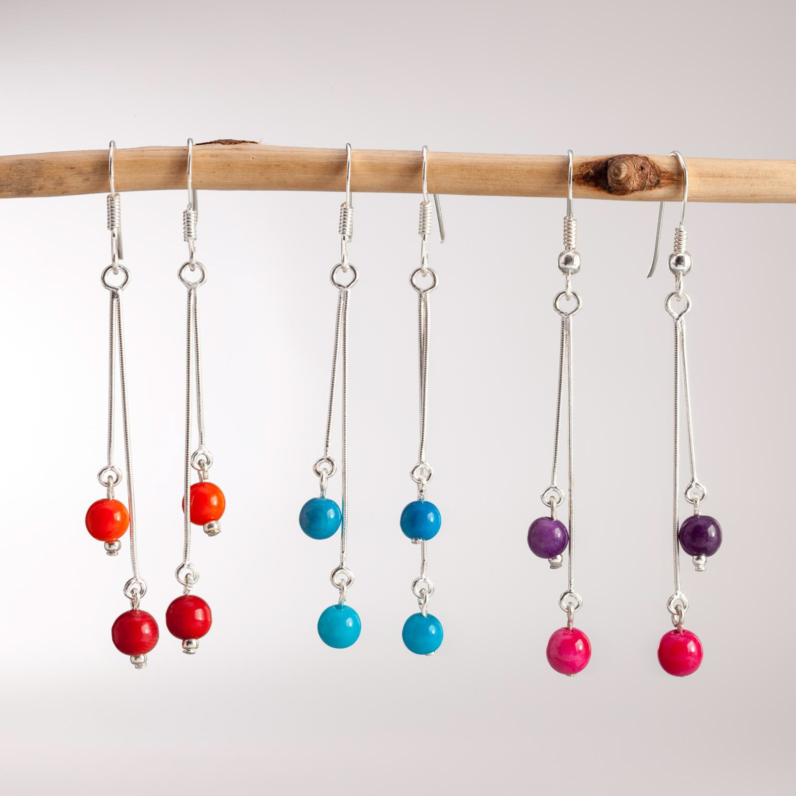 BO Ariana en graine de Tagua et argent - 29€