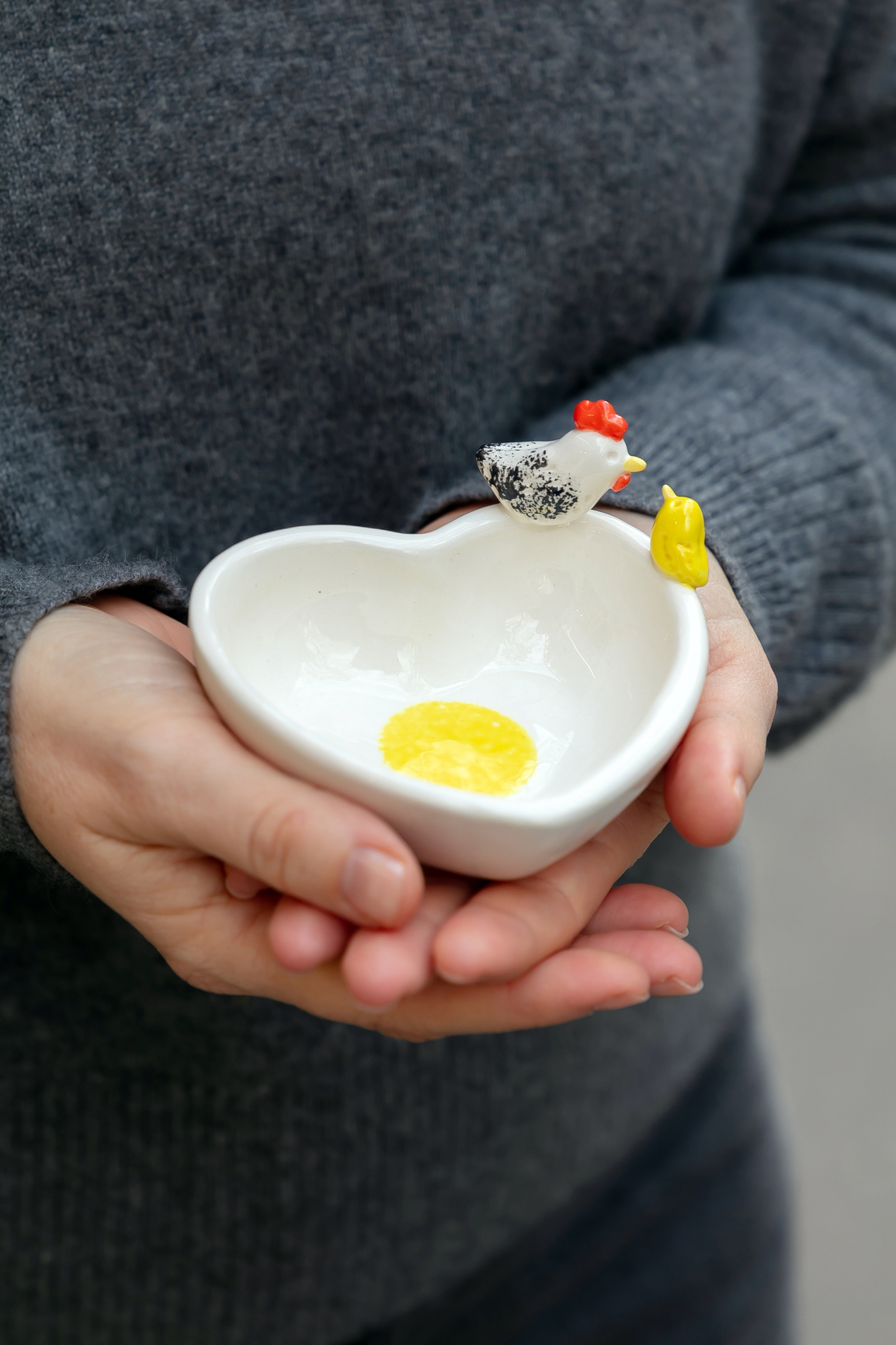 Vide-poche coeur en faïence - 35€