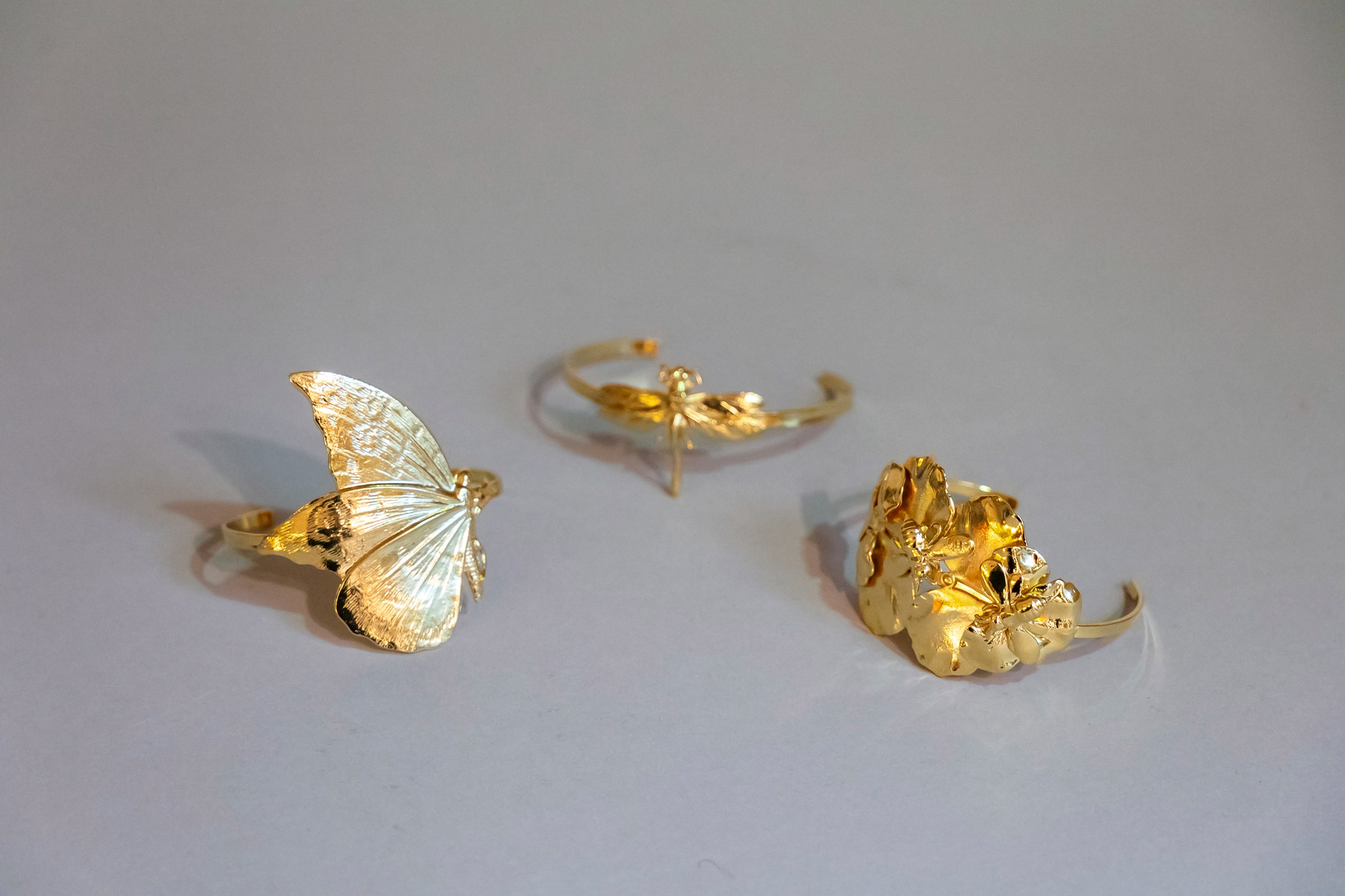 Bague en laiton doré - 79€ et 85€