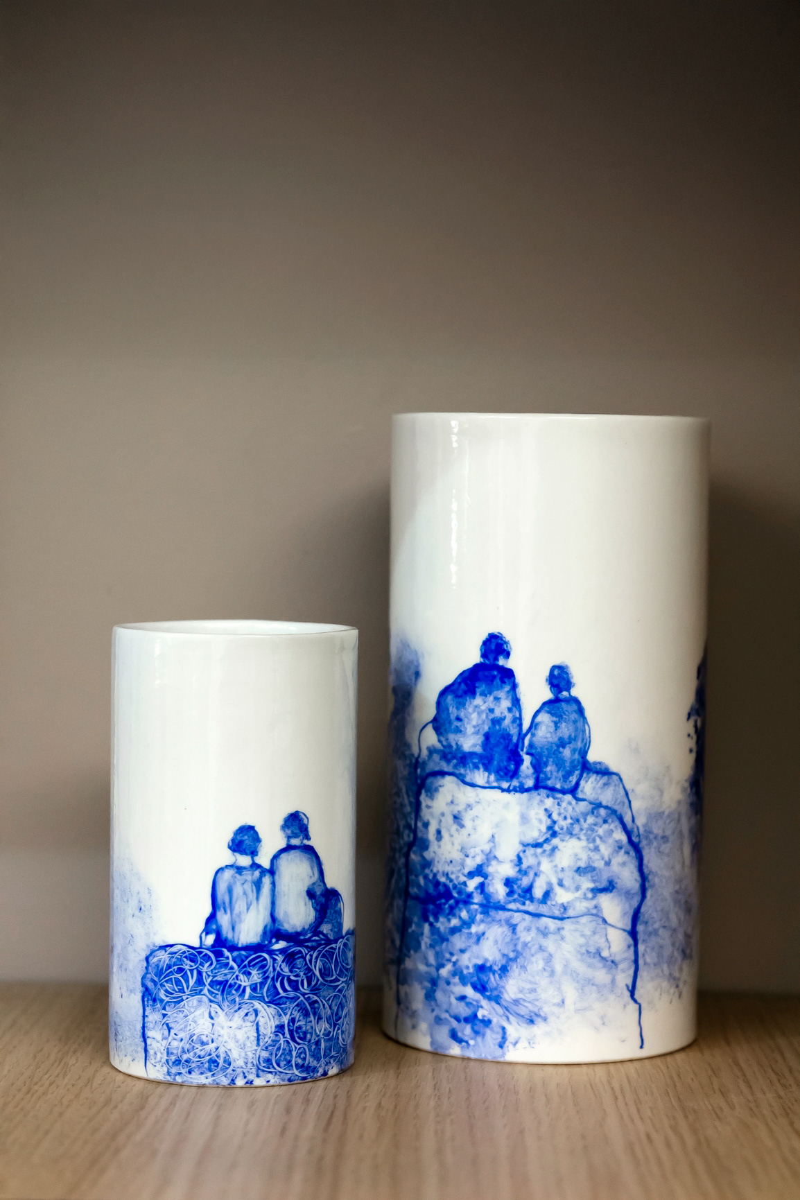 Vase Tube en porcelaine PM 55€ - GM 70€