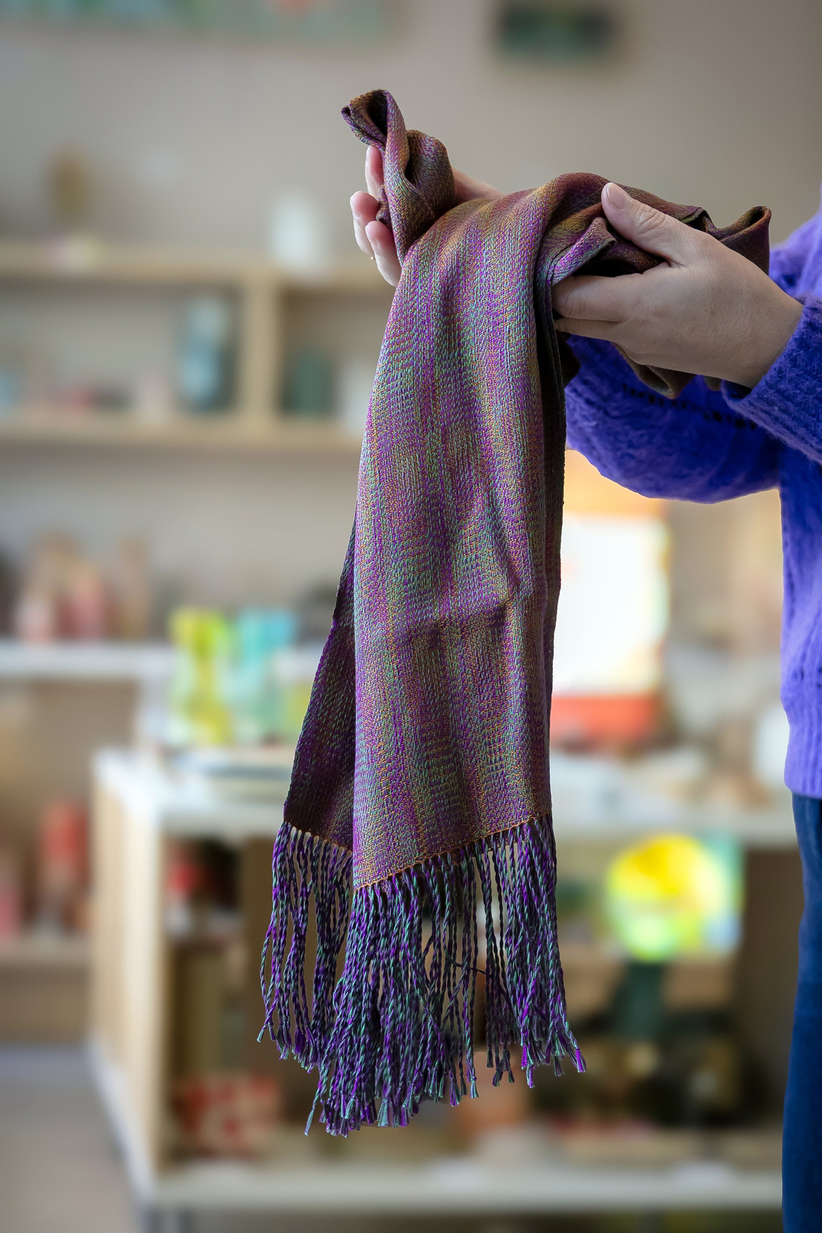 Echarpe en laine et soie - 450€ 