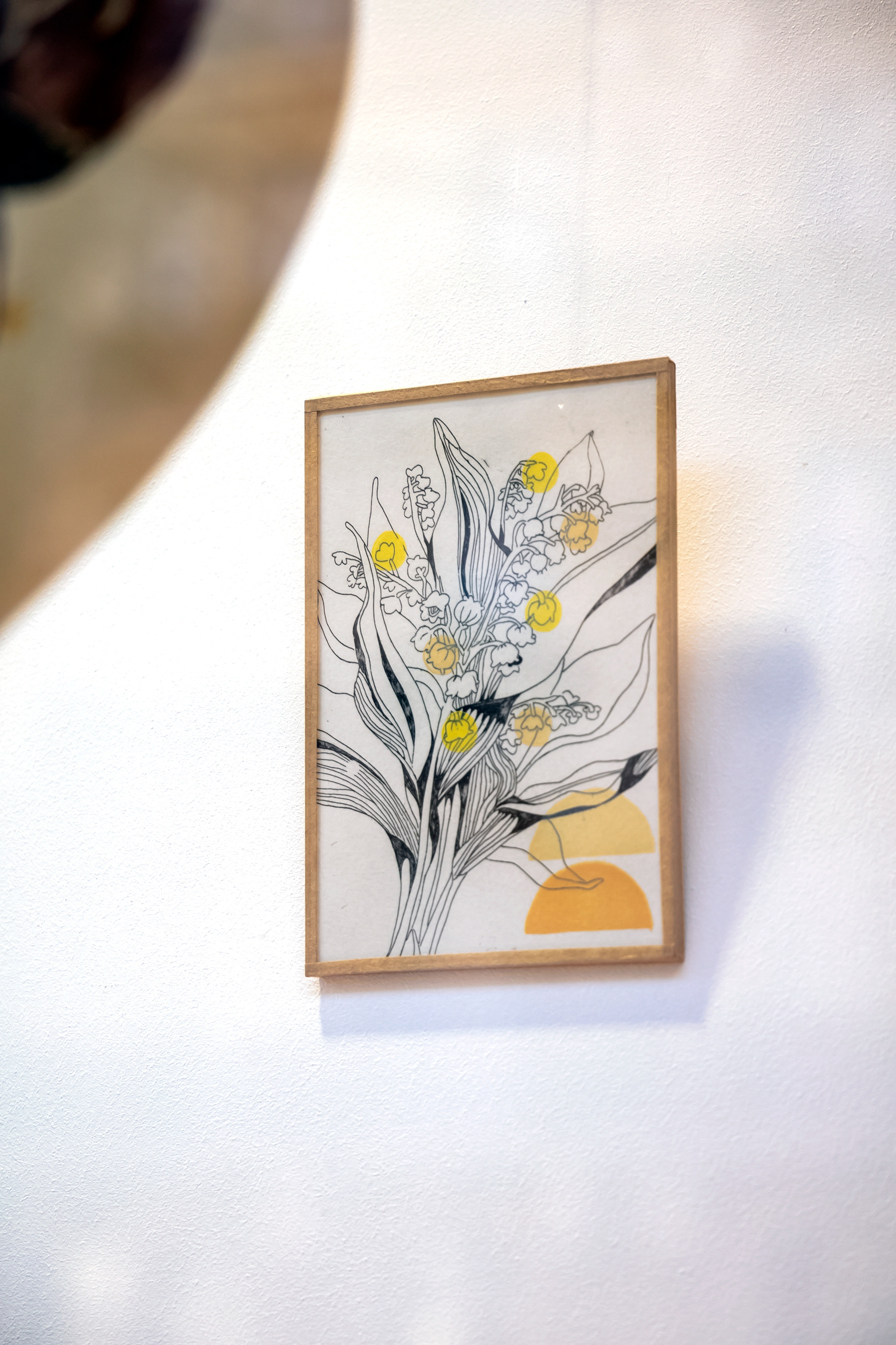 Eau forte & linogravure "Fleur" PM - 28 €