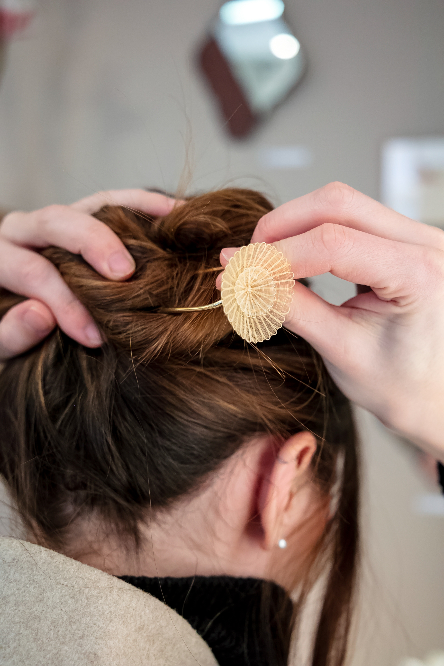 Pic à cheveux collection trésor en crin de cheval - 119 €