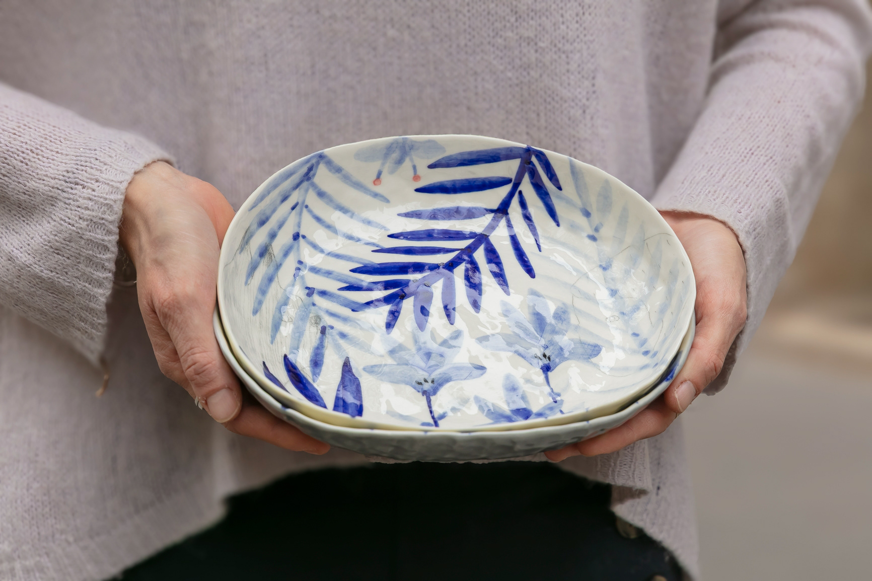 Assiette ovale en porcelaine - 54€