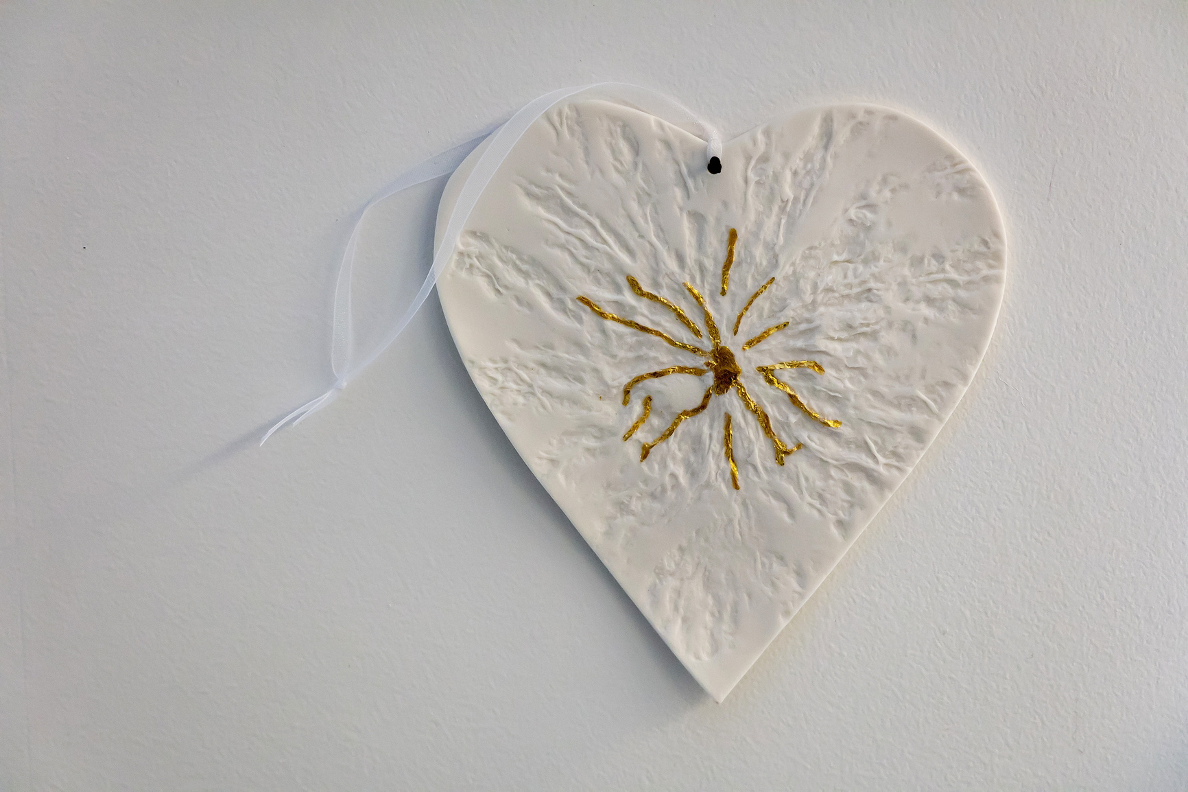 Coeur en porcelaine et or - 60€