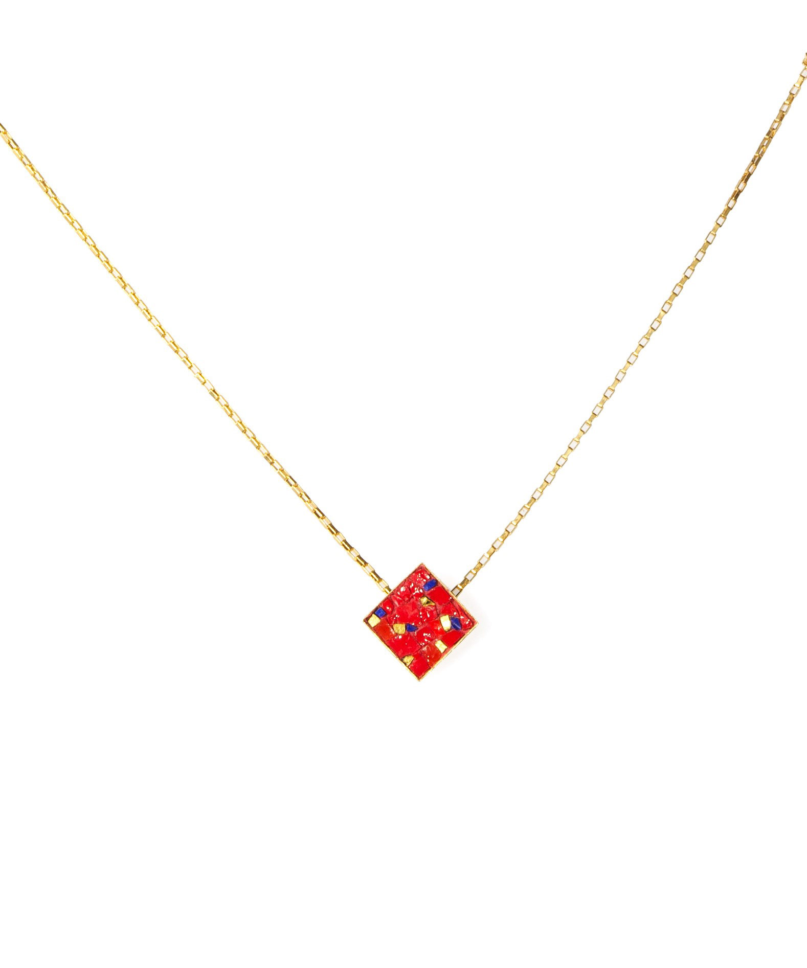 Collier "Junon" en micro mosaïque - 68 €