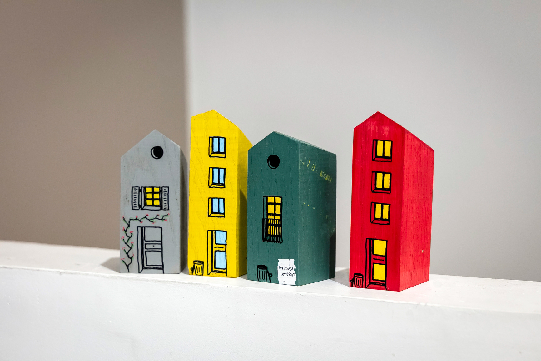 Maison en chute de bois - 18€ l'unité / 45 € le lot de 3