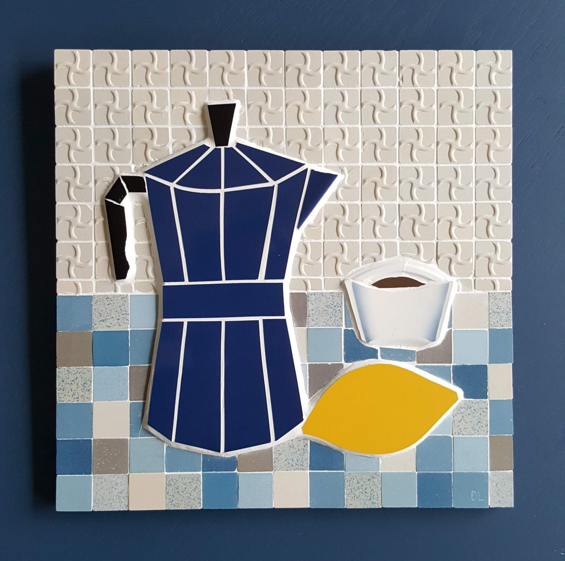 Petit tableau "Pause café" - 120 €