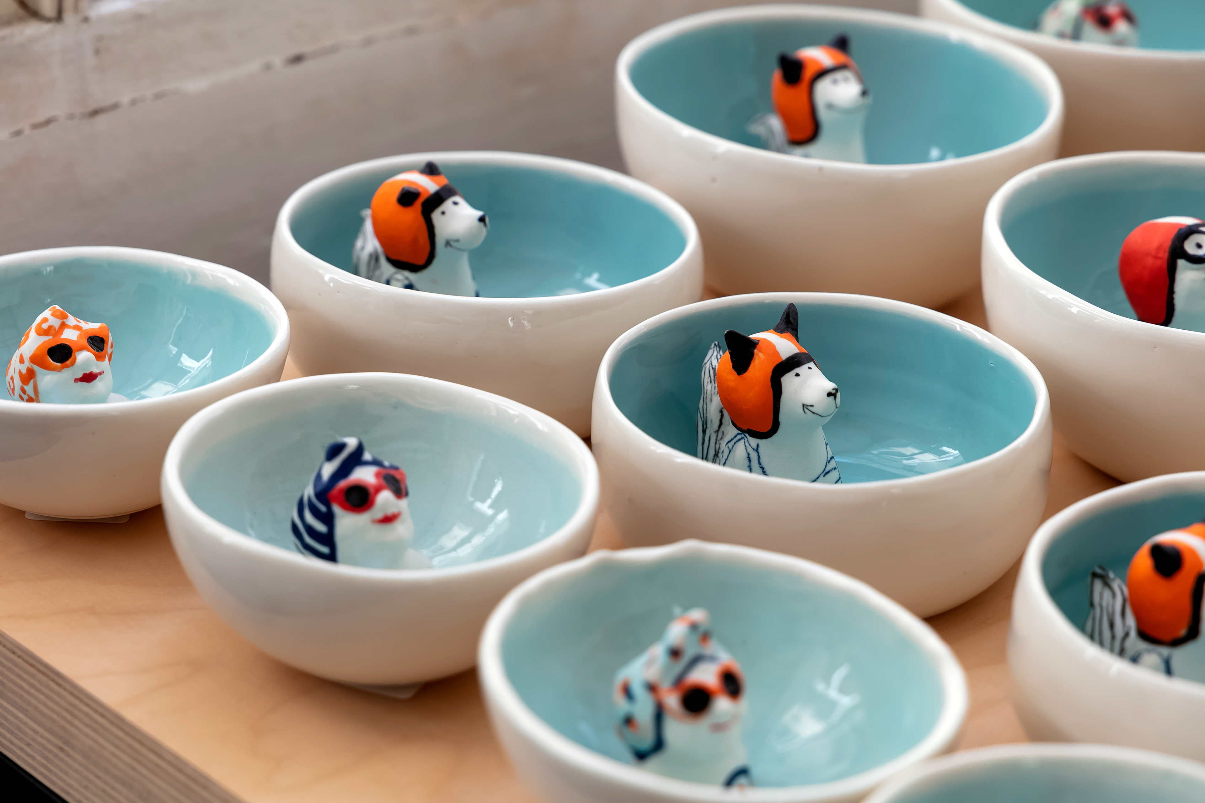 Bol "Baigneuse" TPM en porcelaine 48€ - Bol "Renard" PM 52€