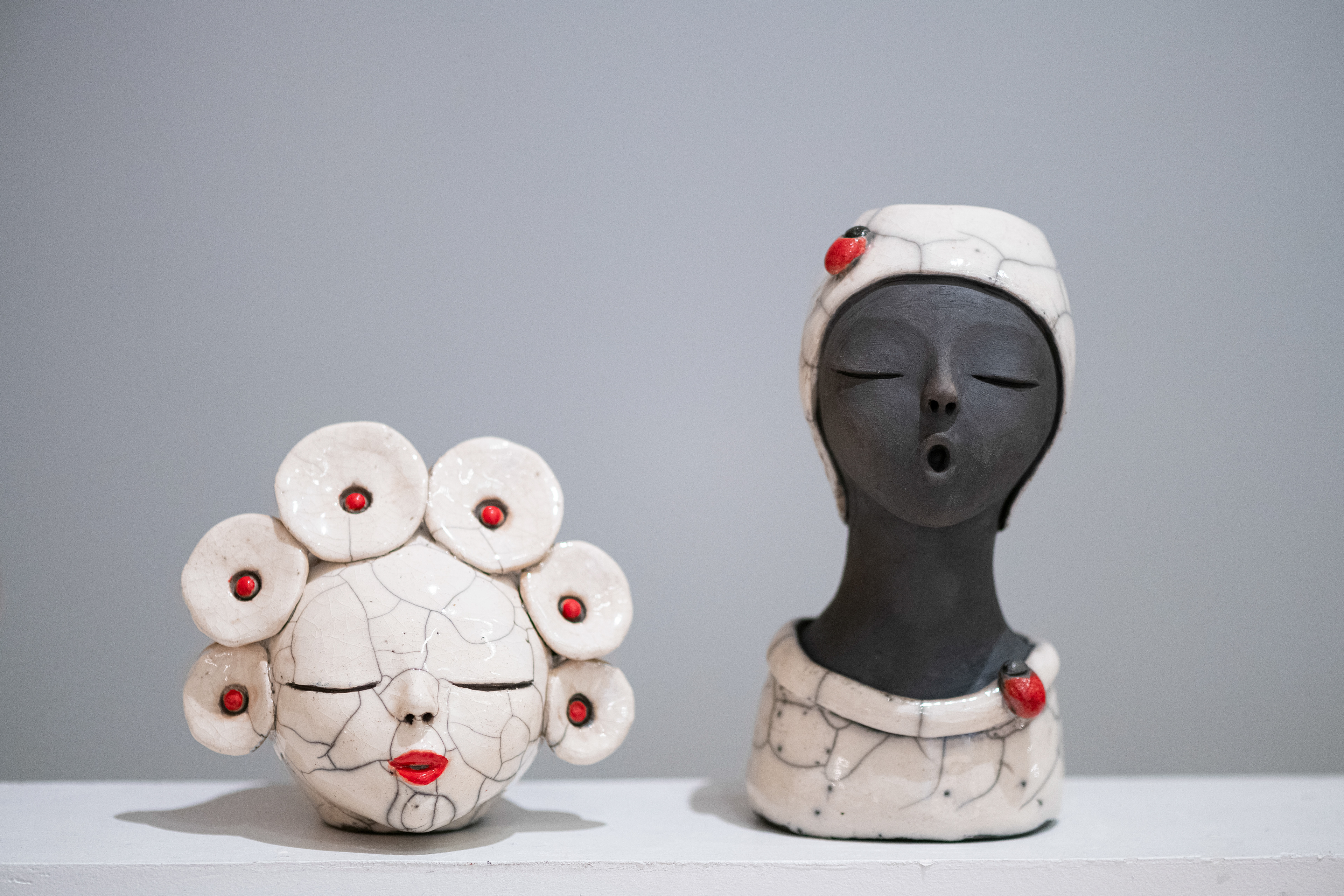 Sculpture et vase en Raku - 150€ et 200€