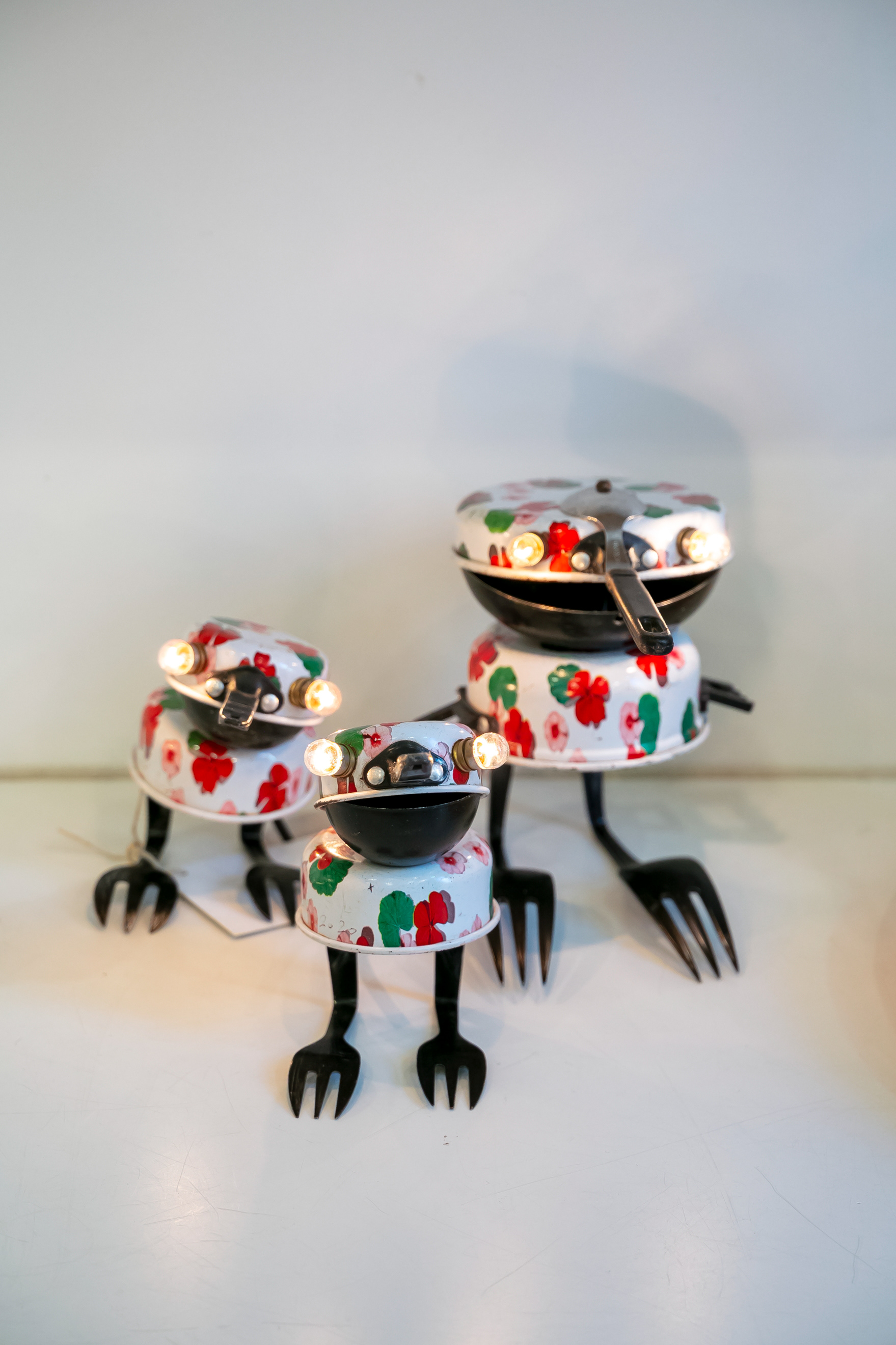 Sculpture lumineuse en métal recyclé - 220€