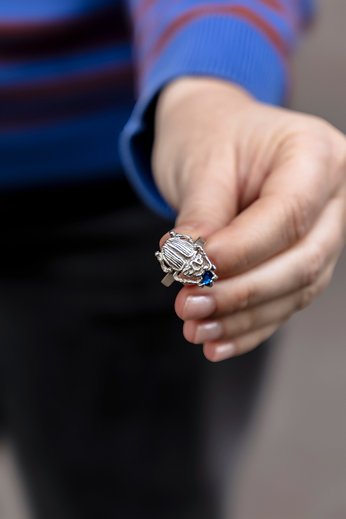 Bague scarabée en argent - 129€