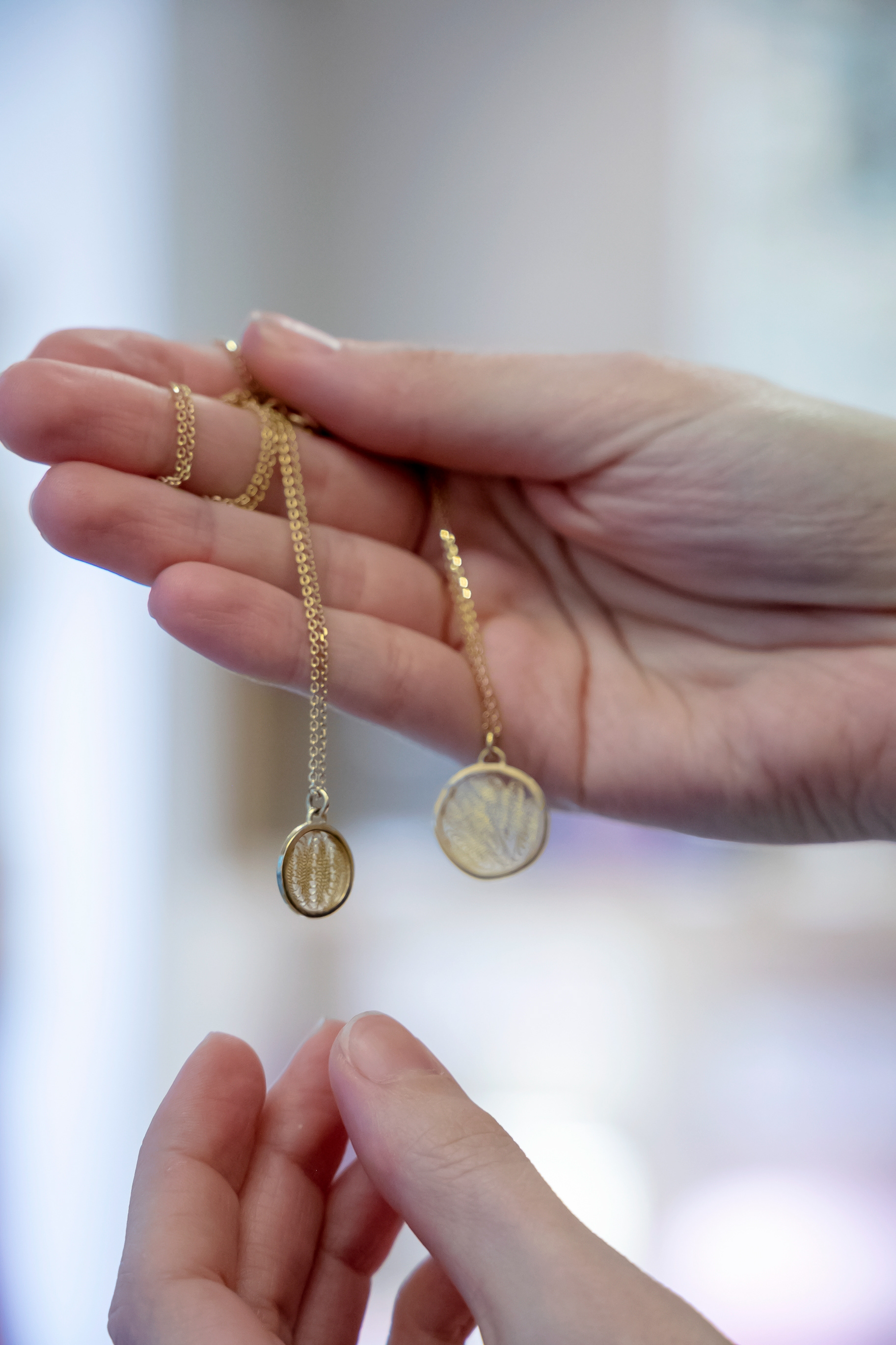 Collier "Solaire" en vermeil PM 125 € - GM 145 €