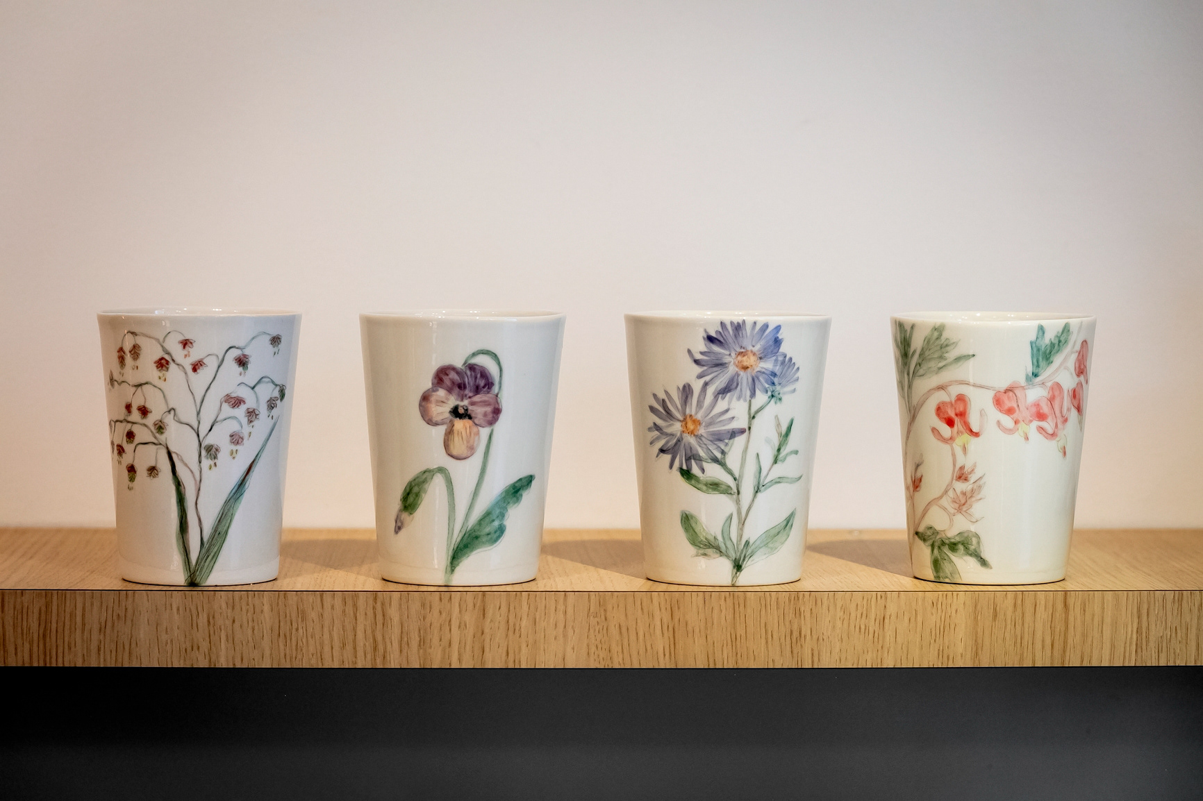 Gobelets en porcelaine et engobe - 35€