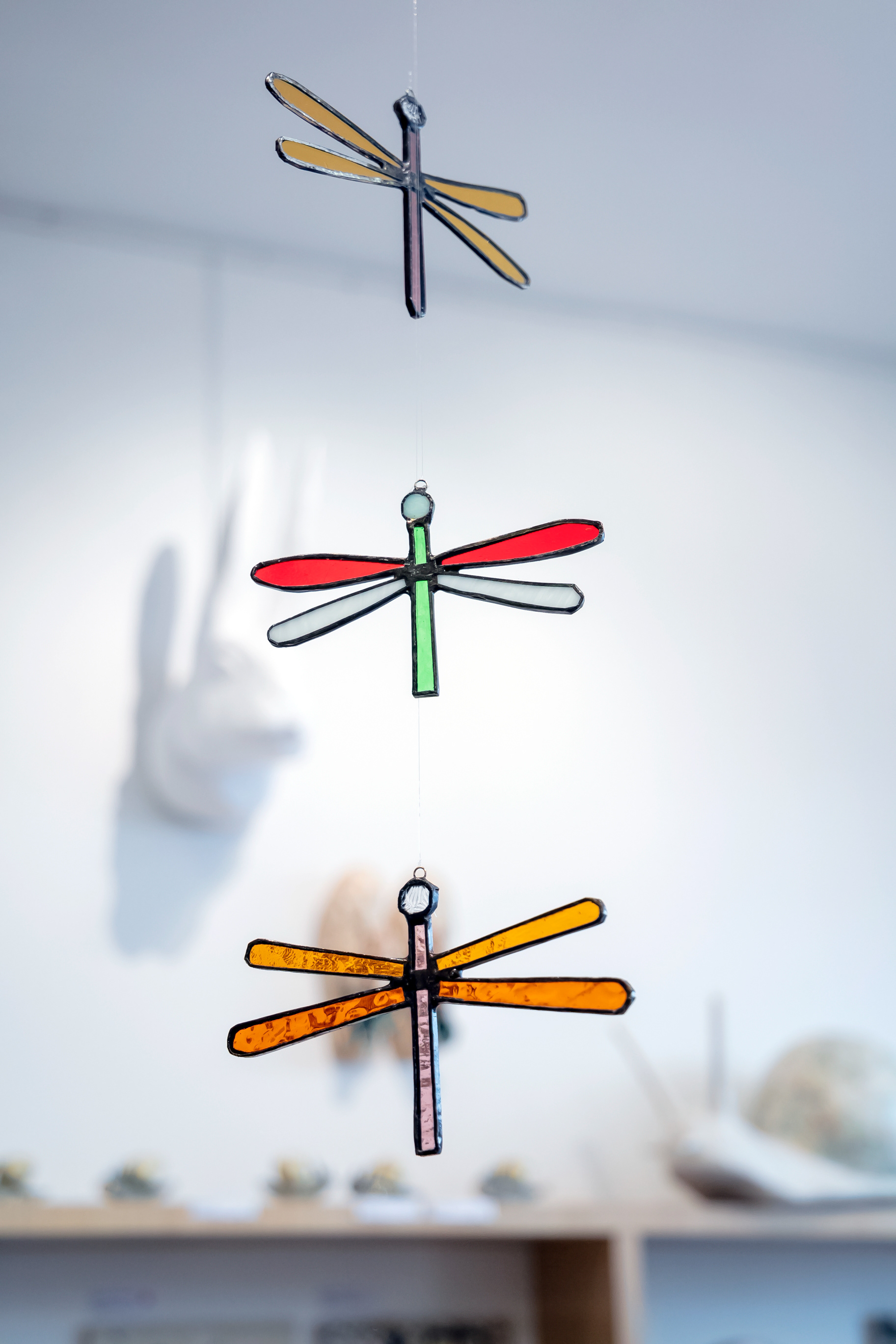 Suspension libellule en verre - 28€