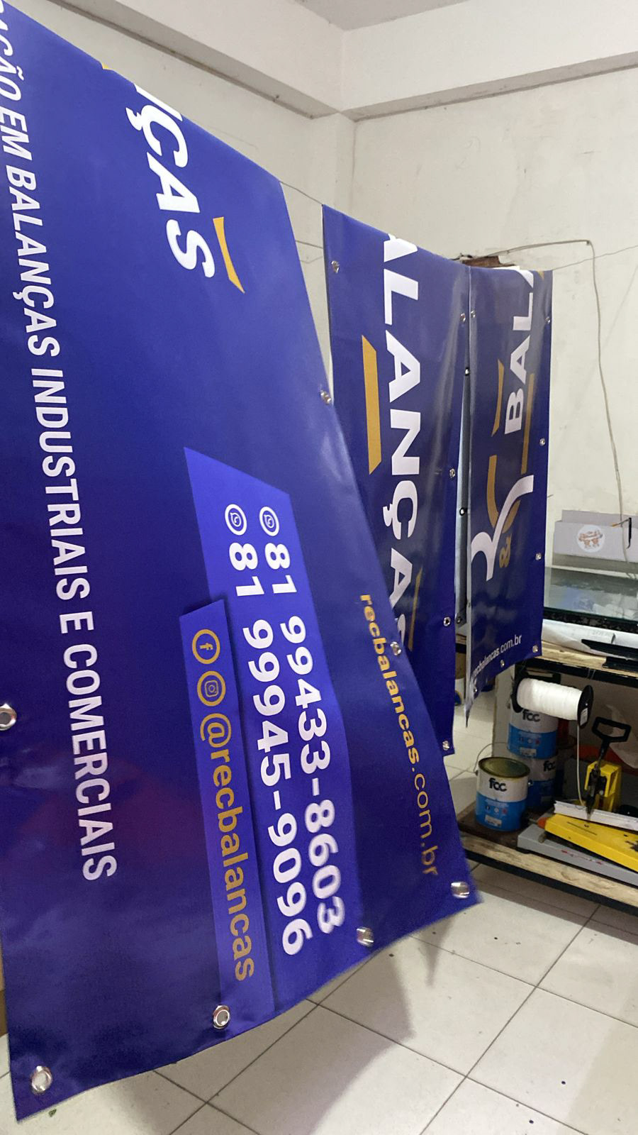 Arte e impressão para banners e lonas