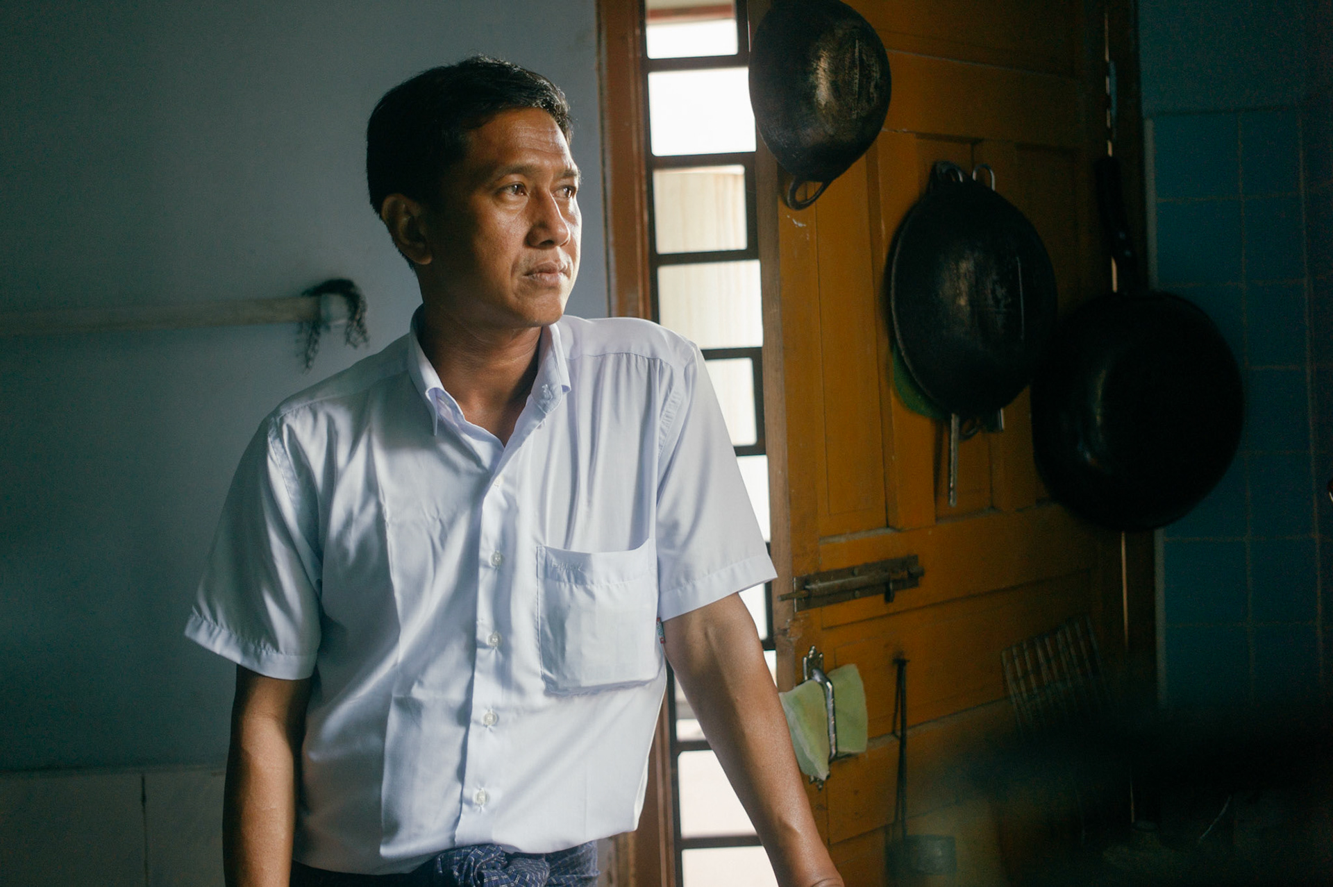 Jimmy @ Kyaw Min Yu, a leader of the 88 Generation Students and husband of Nilar Thein, was first arrested in 1989 for his role in the mass student lead uprising of 1988. His original 7-year sentence was increased by 12 years when he contacted the UN about prison conditions. He was finally released in 2005 but was arrested again in 2007 when leading peaceful protests through the streets of Rangoon. He was sentenced to 65 years but was released from Taunggyi prison on 13th January 2012 under a presidential amnesty