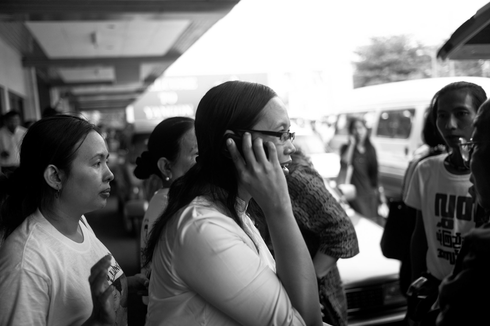 Nilar Thein gets confirmation that her husband and a leader of the 88 Generation Students, Ko Jimmy, is on the plane from Taunggyi and due to arrive within the hour.The Presidential amnesty saw more than 600 political prisoners released from prison, many of who were former leaders of the mass democracy uprising in 1988 and were serving long sentences of 65 years or more.