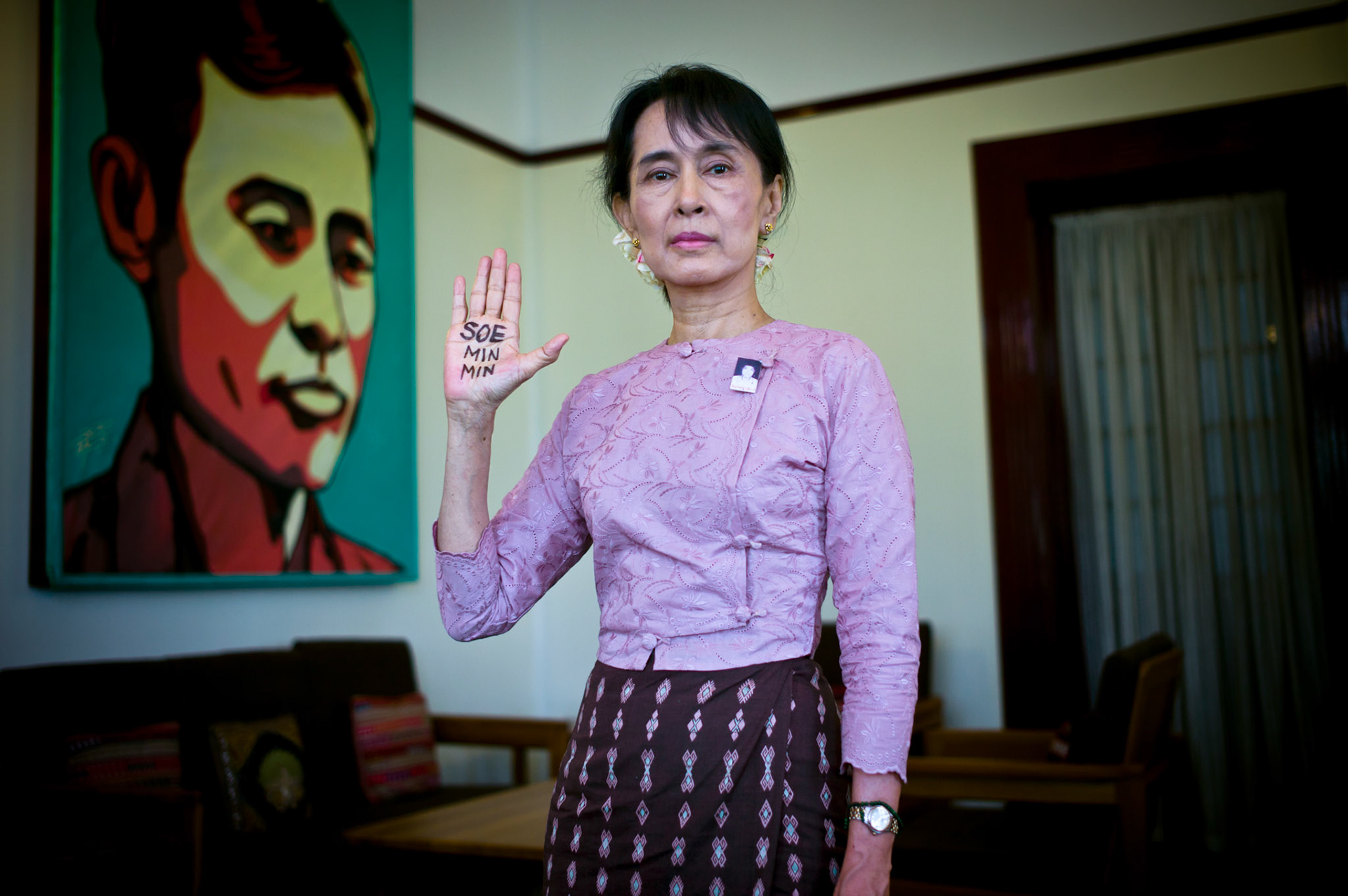 Daw Aung San Suu Kyi, Nobel Peace Prize winner, leader of the opposition party the NLD and Burma’s democracy icon, has spent more than 15 years under house arrest in her lakeside home and Insein prison. First detained in July 1989 for 6 years, she was put back under house arrest again from 1999 to 2002 and then finally again in May 2003 after the infamous Depayin incident where the military regime attempted to assassinate her. She was released from her latest sentence in November 2010 and continues to work tirelessly to achieve democracy and national reconciliation in Burma in spite of constant threats and oppression from the authorities.
Soe Min Min, a member of the NLD was arrested in 2008 for praying for Aung San Suu Kyi's release whilst she was under house arrest. He was released from jail in January 2011 under a presidential amnesty.