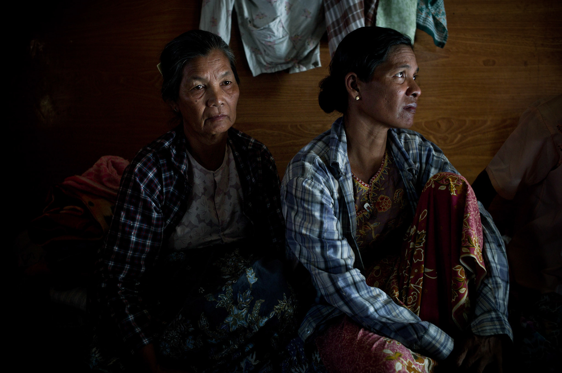 Daw Htwe Kyi and her 45 year old daughter Ma Win Ma who has been recently confirmed HIV positve. Ma Win Ma has started a programme of ARV drugs to combat the onset of the illness at Phyu Phyu Thin’s HIV/AIDS clinic in South Dagon, Rangoon, where more than 200 patients receive free treatment and care. There are an estimated 336,000 HIV positive people in Burma, yet only 10% receive treatment in a country where the government spends the least percentage of its GDP on health care of any country in the world.
