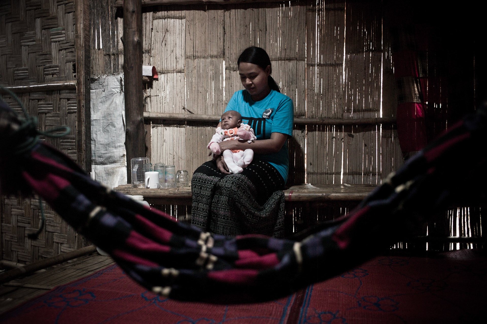 Thin Min Soe and her husband Soe Myint also a former political prisoners had their first child in December 2011. The sudden two month premature birth in basic conditions in the camp almost lead to the death of both mother and child.