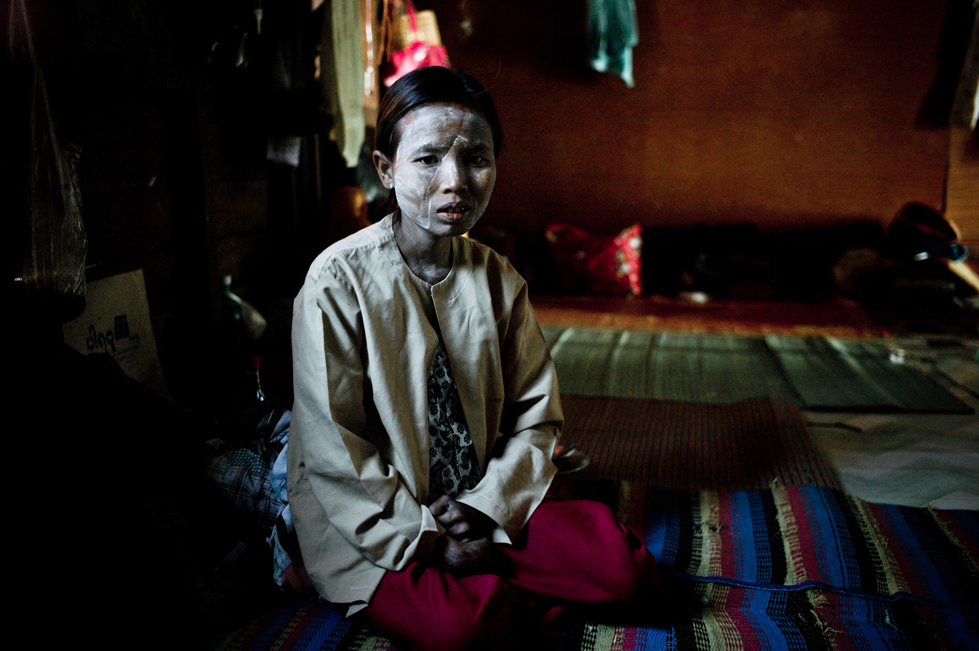 Twenty three year old Yin Yin Aye was diagnosed with HIV six months ago. She has been at the clinic for one week and has now started to receive ARV treatment. Phyu Phyu Thin’s HIV/AIDS clinic in South Dagon, Rangoon, where more than 200 patients receive free treatment and care. There are an estimated 336,000 HIV positive people in Burma, yet only 10% receive treatment in a country where the government spends the least percentage of its GDP on health care of any country in the world.