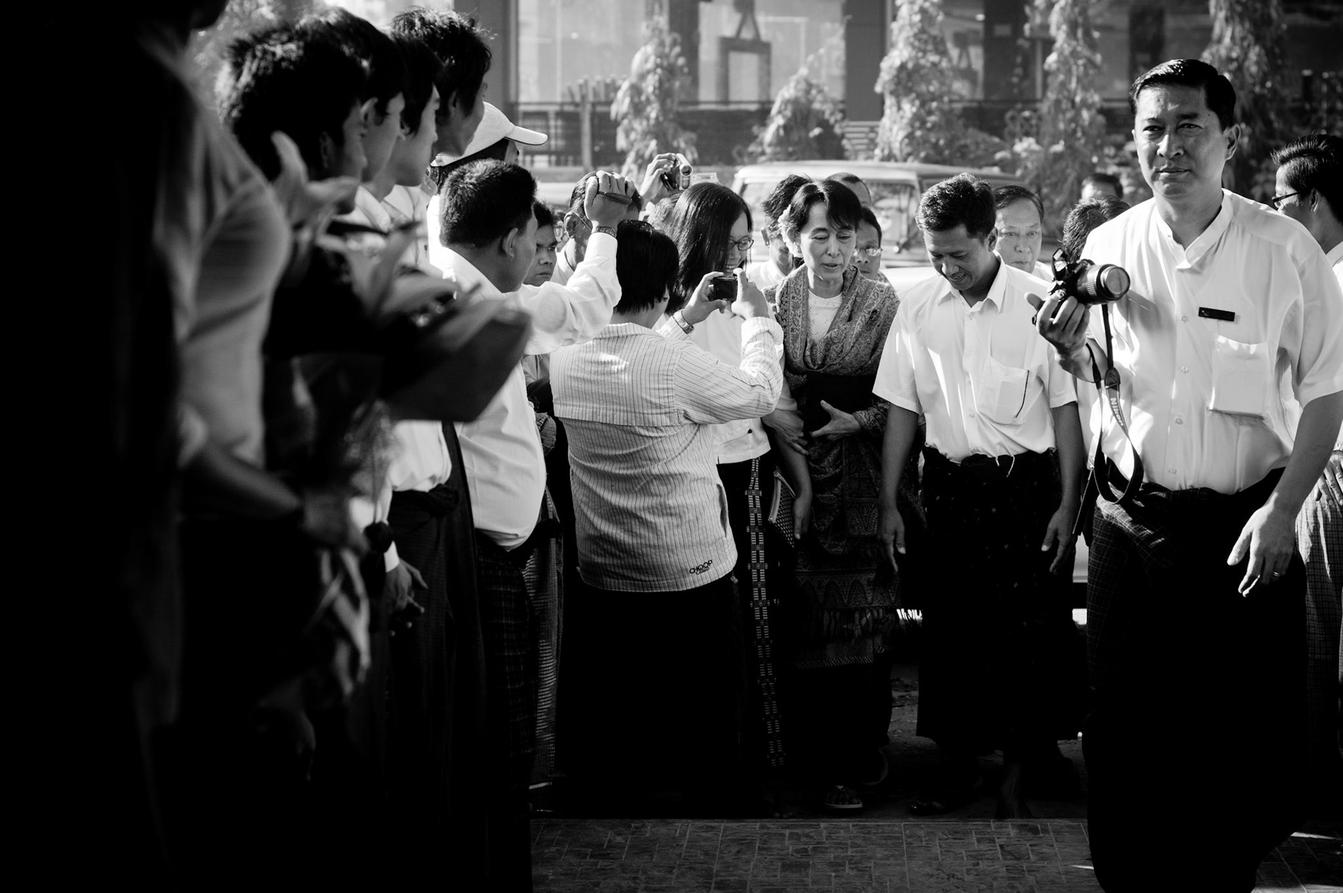 Jimmy and Nilar Thein meet with Aung San Suu Kyi for the first time. For decades the leaders of the 88 Generation Students have been seperated from her with one of the other always having been detained by the authorities
