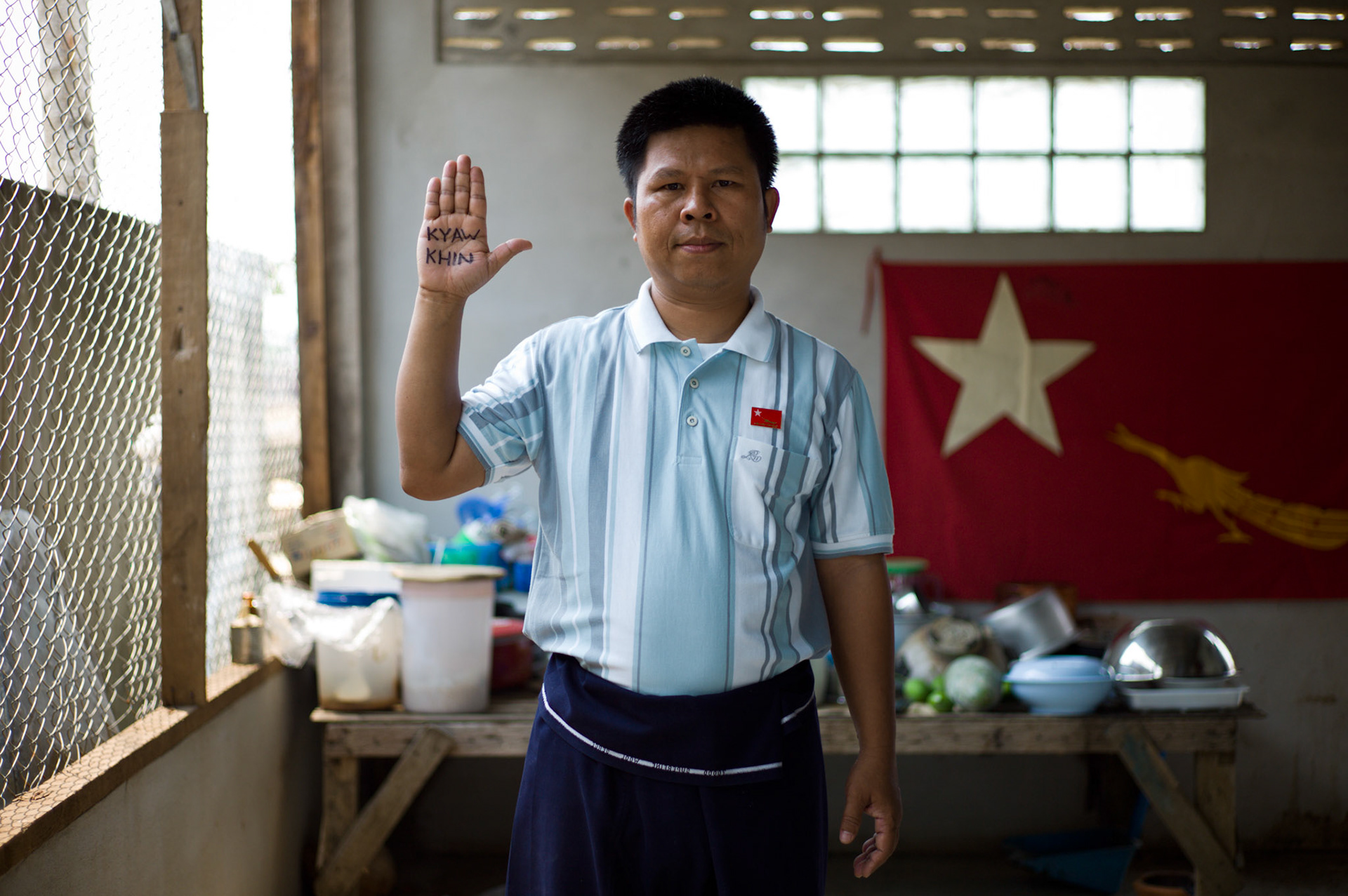 Khun Myint Tun, a National League for Democracy (NLD) member of parliament, was arrested in May 1996. He was charged with disturbing the state peace and stability and sentenced to 7 years. Along with fellow MP Kyaw Khin he was later sentenced to a further 3 years for giving videotapes of Aung San Suu Kyi’s speeches to an Australian journalist. He was released in 2003 and fled Burma in 2007. He continues his political work in exile as Joint Secretary of The Members of Parliament Union (MPU) and as a Central Committee Member of the NLD-LA.
Kyaw Khin is an NLD MP and colleague of Khun Myint Tun. He was arrested in February 2005 after political pamphlets were reportedly found near him in a classroom and was sentenced to 14 years in prison. He was released from Taunglaylone prison in October 2011 under the general amnesty.