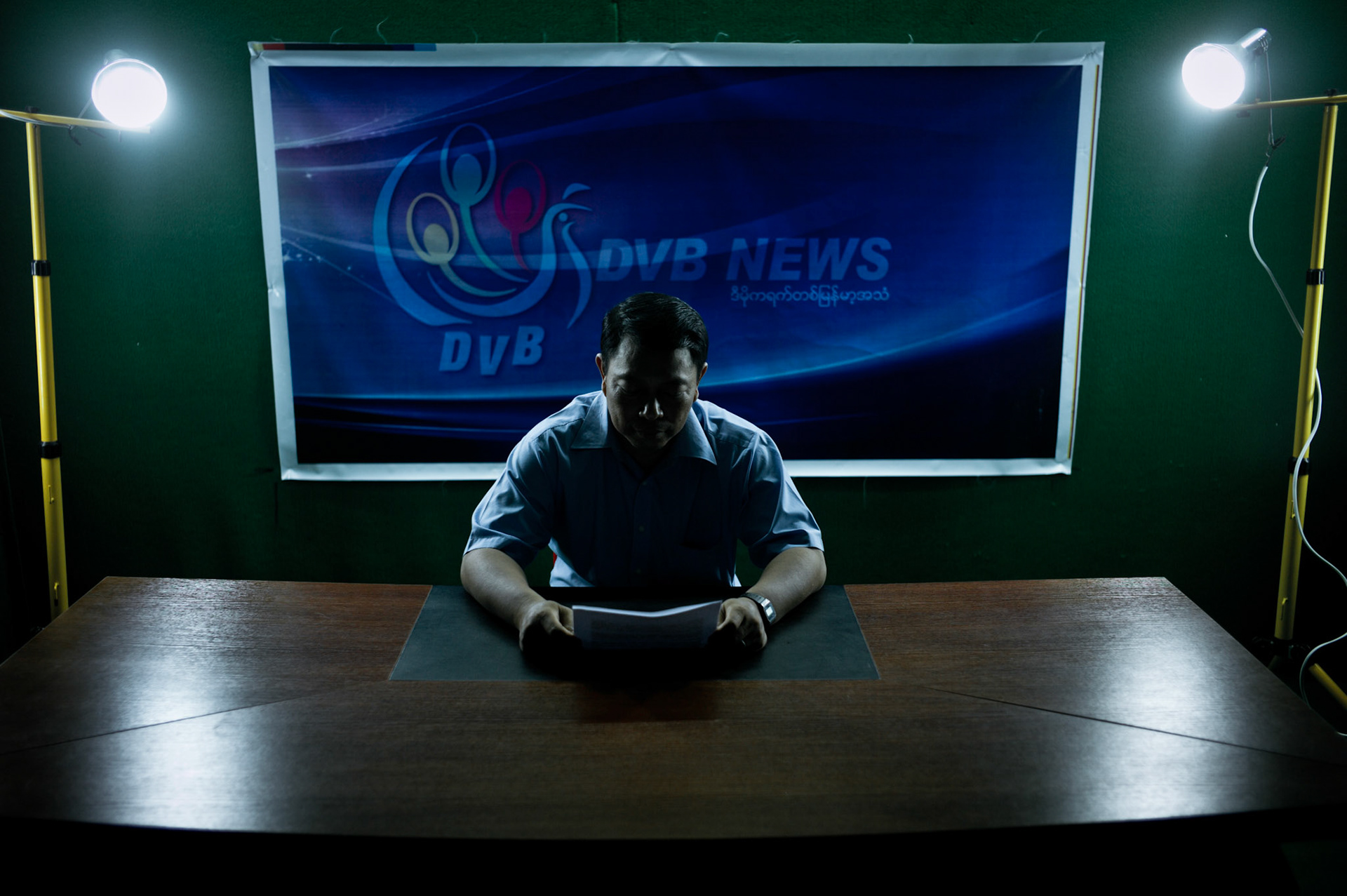 Each day DVB broadcasts satellite news and current affairs programmes into Bruma to counter the regime's propaganda on state controlled TV channel MRTV