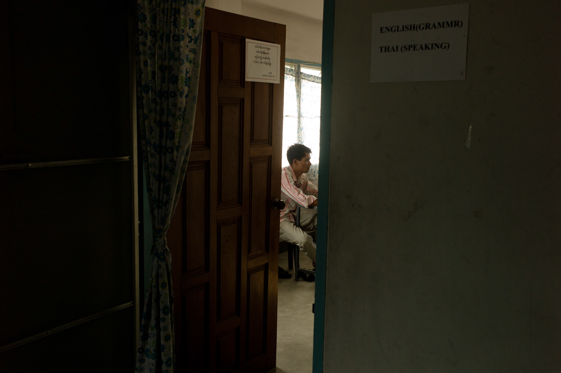 Many children in Burma do not receive an education due to the extreme levels of poverty and so are forced to work at any early age. Soe Lwin takes English classes twice a day as he hopes to one day re-settle to a third country where he can continue the struggle for democracy in Burma.