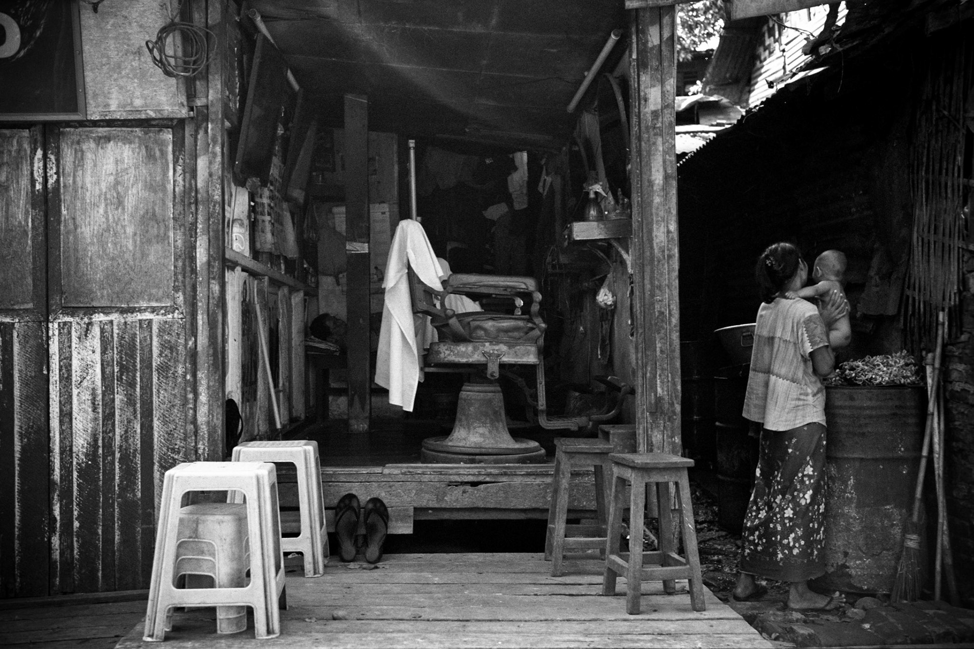 Downtown Rangoon, the former capital city of Burma. With a population of over four million, continues to be the country's largest city and the most important commercial center. It has more colonial buildings that anywhere else in South East Asia.
