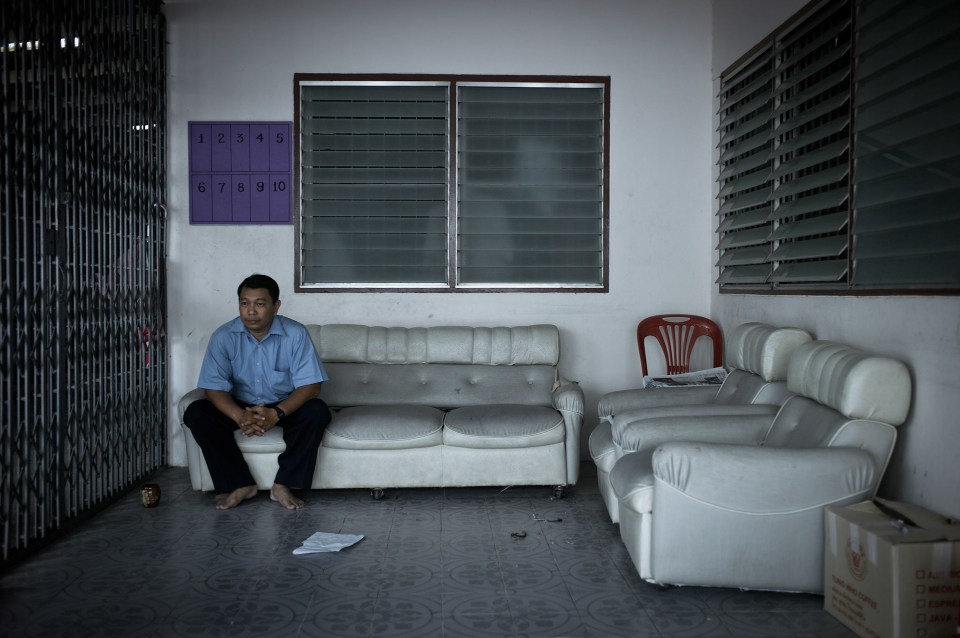 Aye Min Soe, a former political prisoner who was jailed for 4 years for his political activities, was one of the cameraman who worked as a VJ during the Saffron Revolution in 2007. He fled Burma soon after and now works in the secret offices on the Thai-Burma border